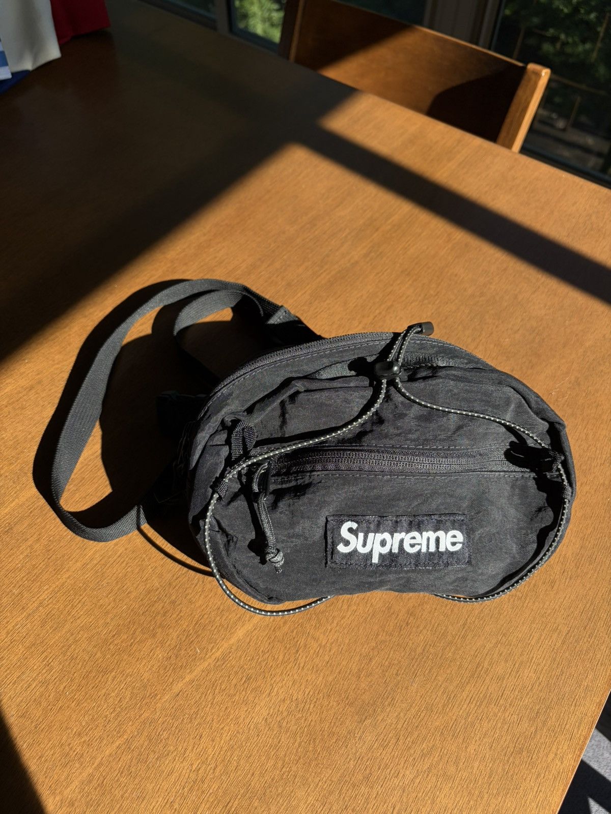 Supreme 🎱🎱 NWT Supreme SS18 black fanny pack cross-body waistbag