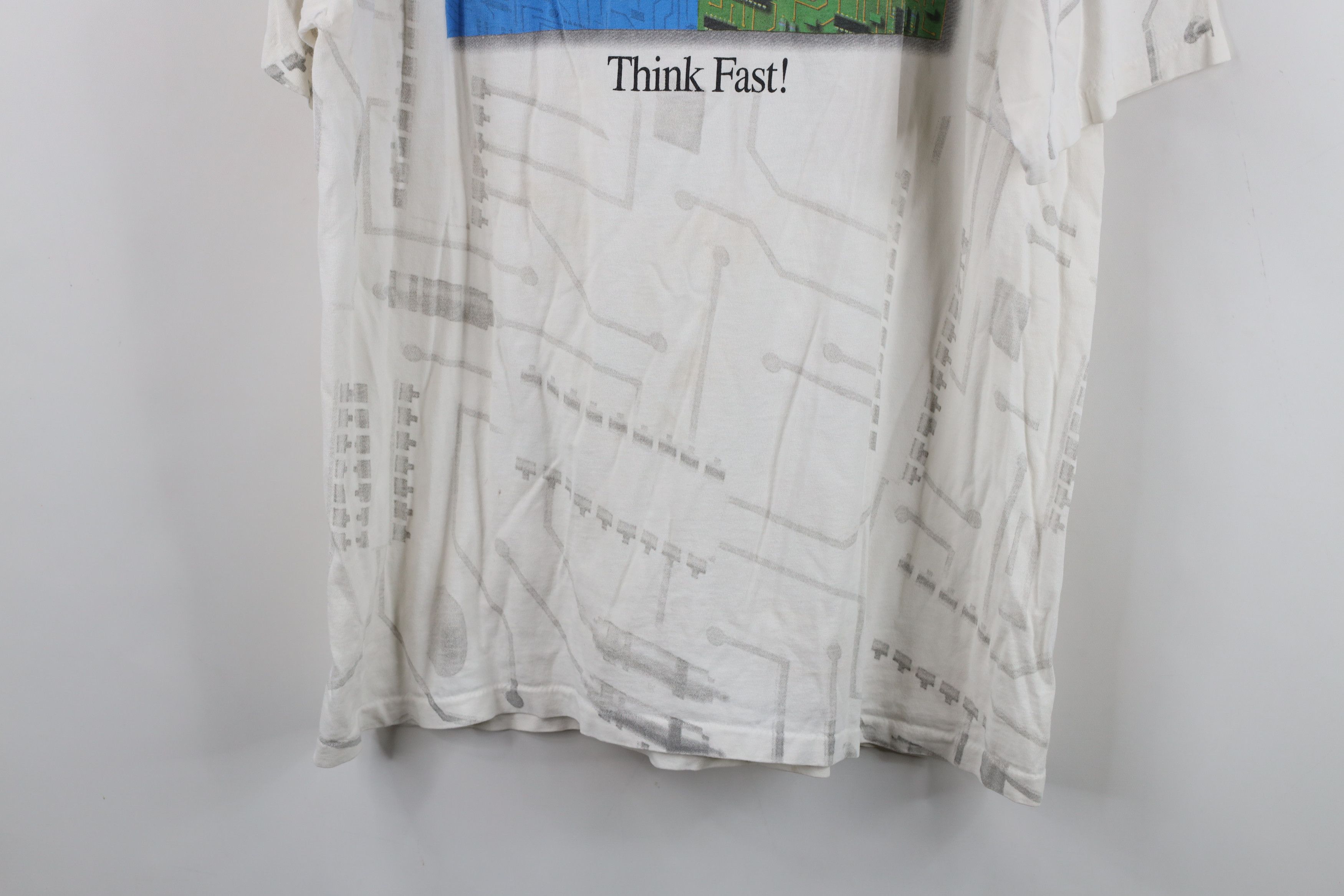 Vintage Vintage 90s Intel Computers All Over Print T-Shirt White Size US XL / EU 56 / 4 - 15 Thumbnail