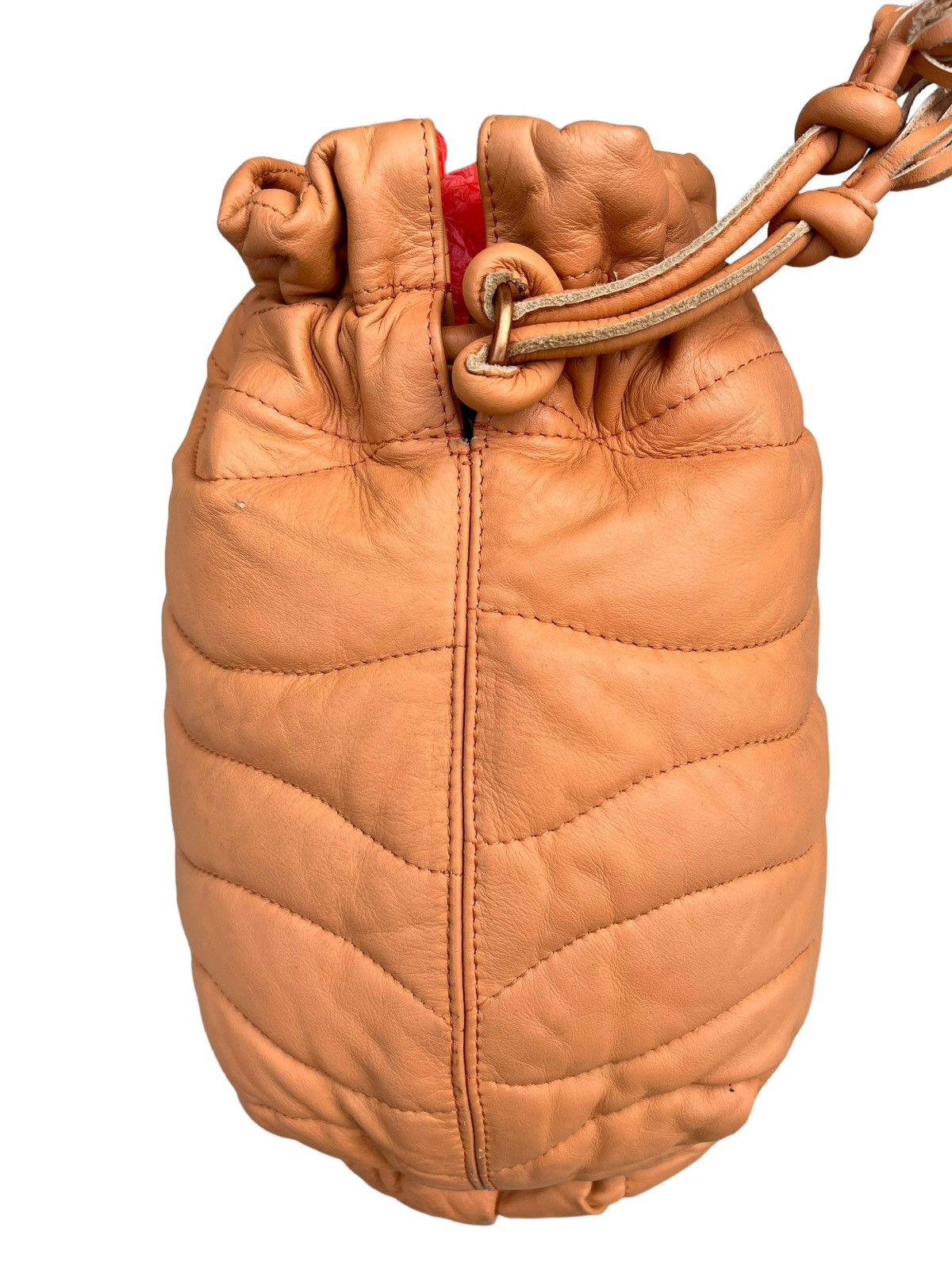 Japanese Brand × Leather Hyde Sacha Knight Quilt Puffer Large Leather Bag Size ONE SIZE - 16 Thumbnail