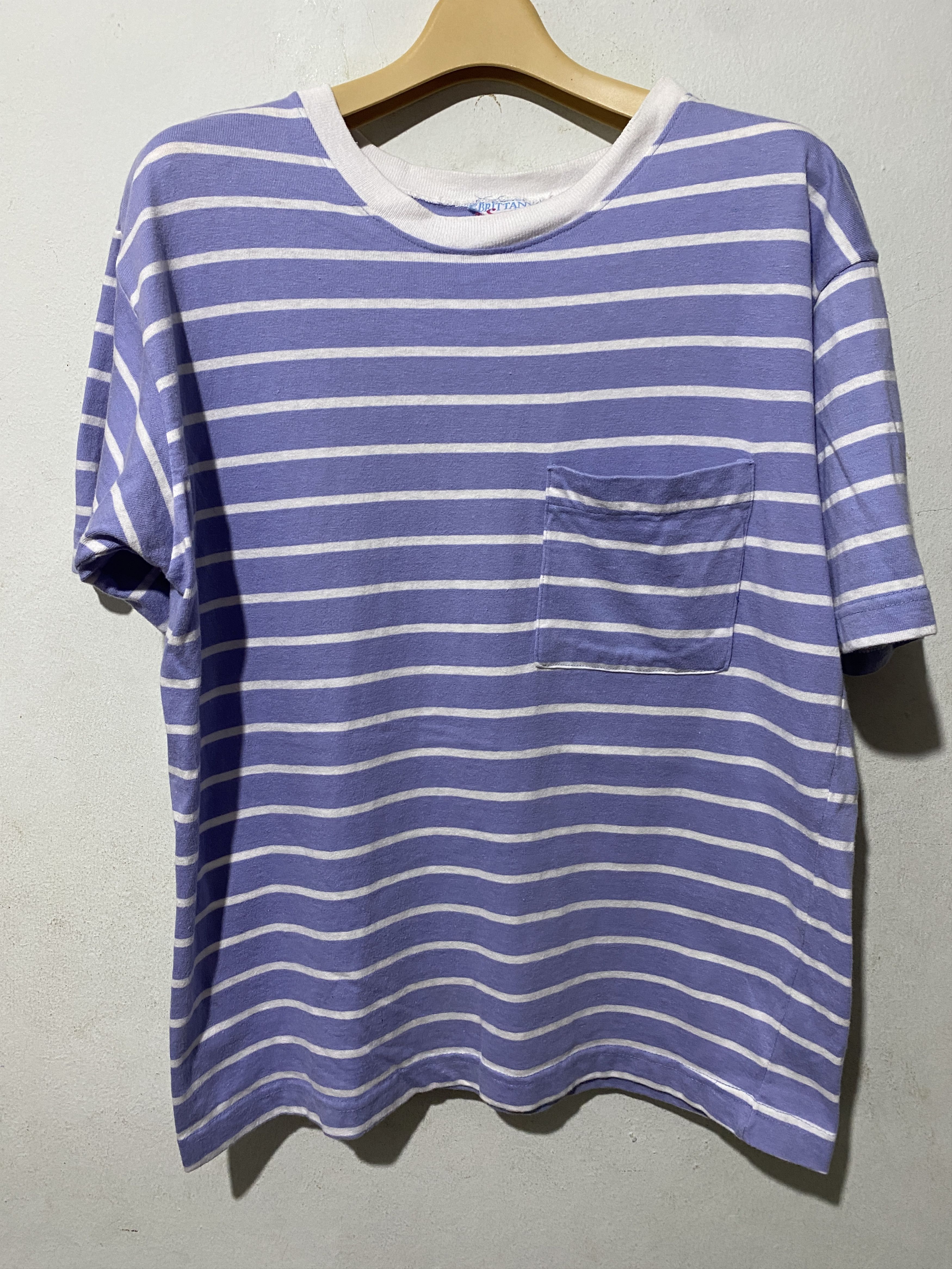 Vintage Vintage Striped Pocket Tee Size US S / EU 44-46 / 1 - 1 Thumbnail