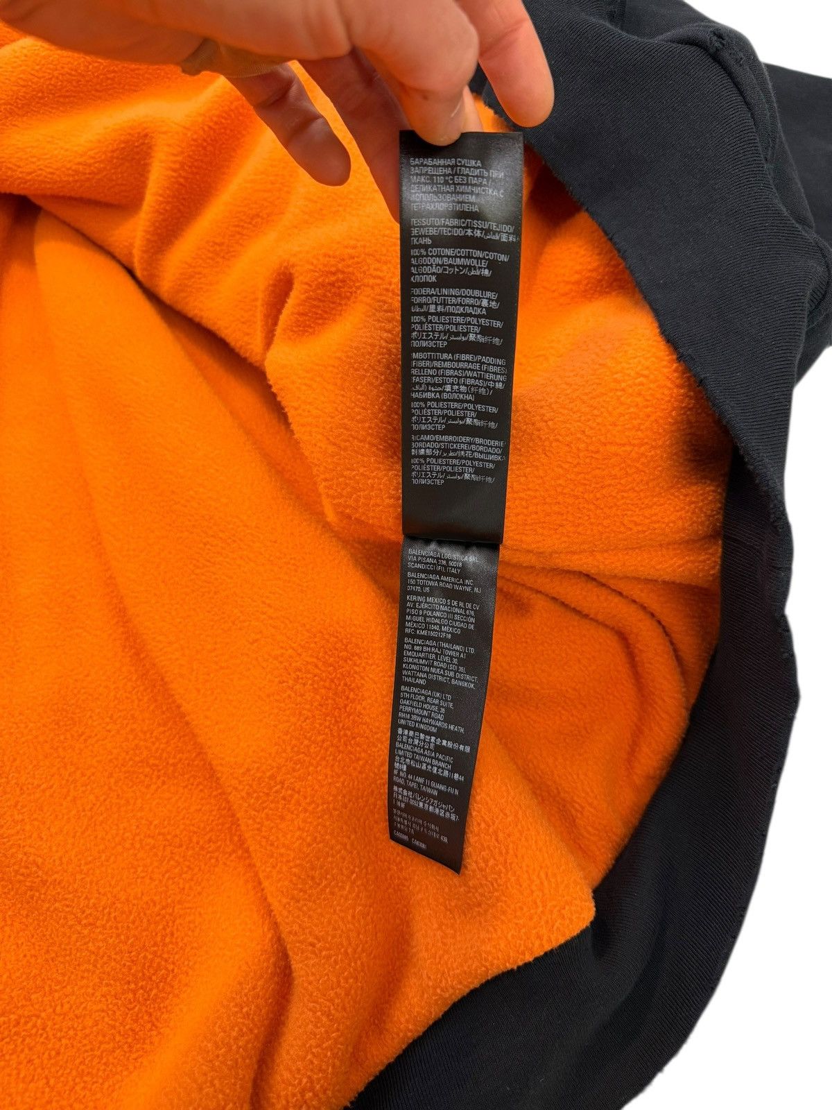 Balenciaga Heavy Cotton Fleece Hooded Bomber Jacket Zip Size US XXL / EU 58 / 5 - 10 Thumbnail