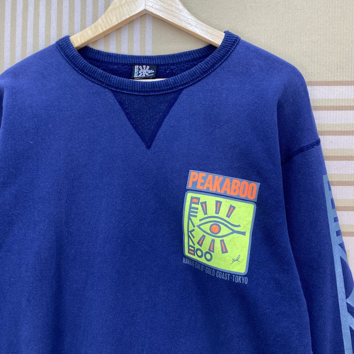 Japanese Brand 🫶 vintage 90s Peakaboo Basil crewneck sweatshirt large g Size US M / EU 48-50 / 2 - 3 Thumbnail
