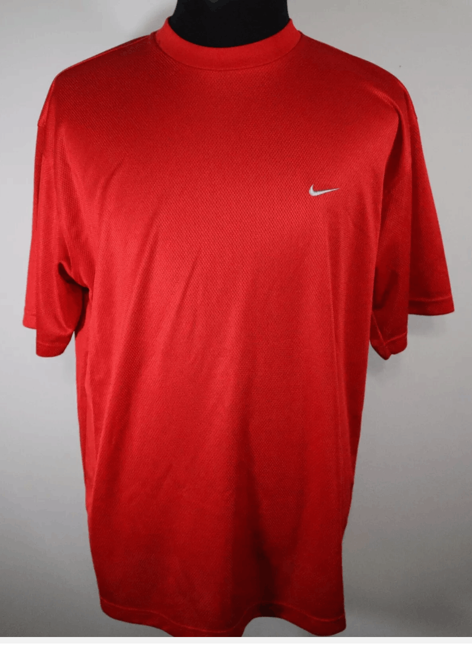 Nike Vintage Red Nike Tee/ T-Shirt Size US L / EU 52-54 / 3 - 1 Thumbnail