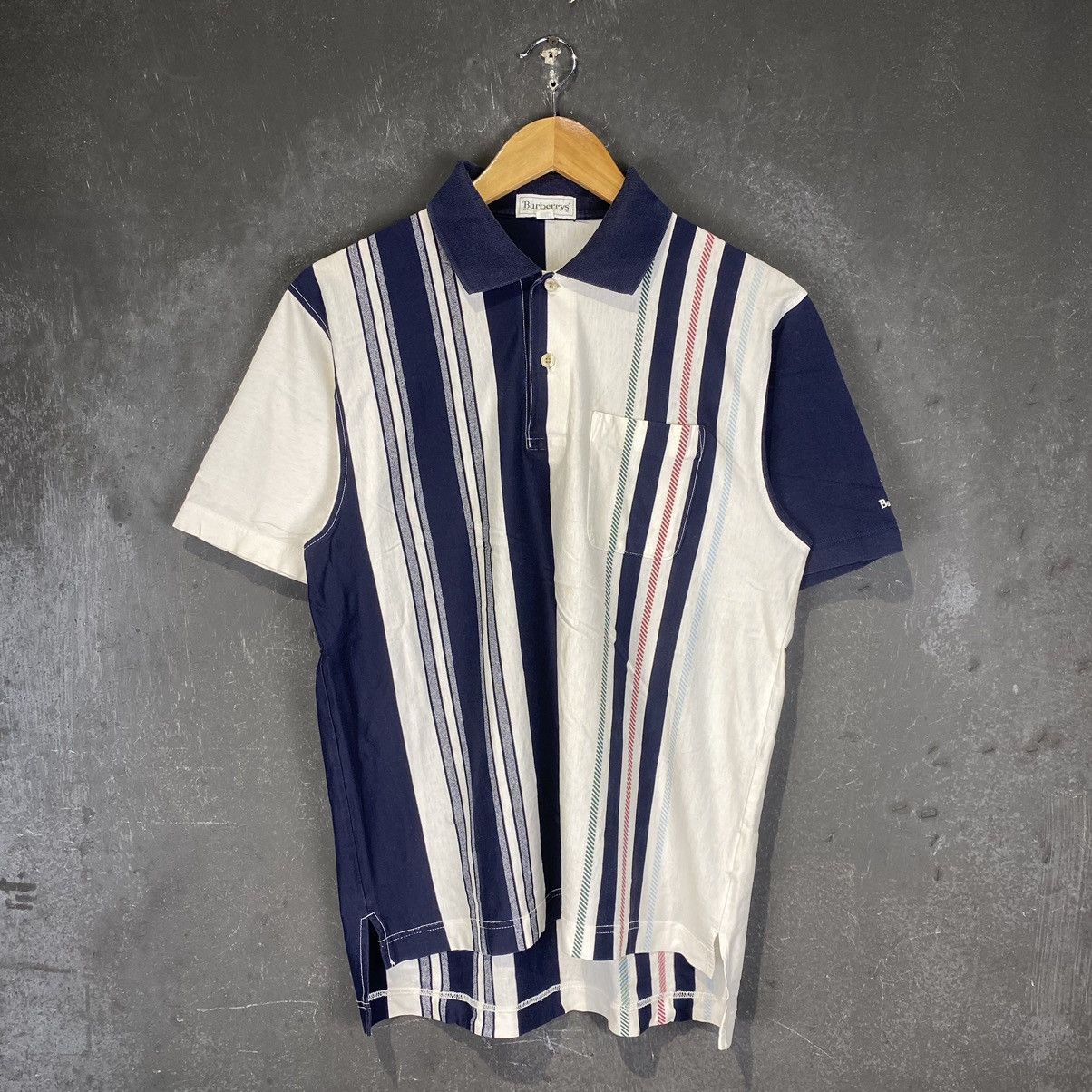 Burberry × Burberry Prorsum × Vintage Burberry Striped Polos Tee Size US M / EU 48-50 / 2 - 1 Thumbnail