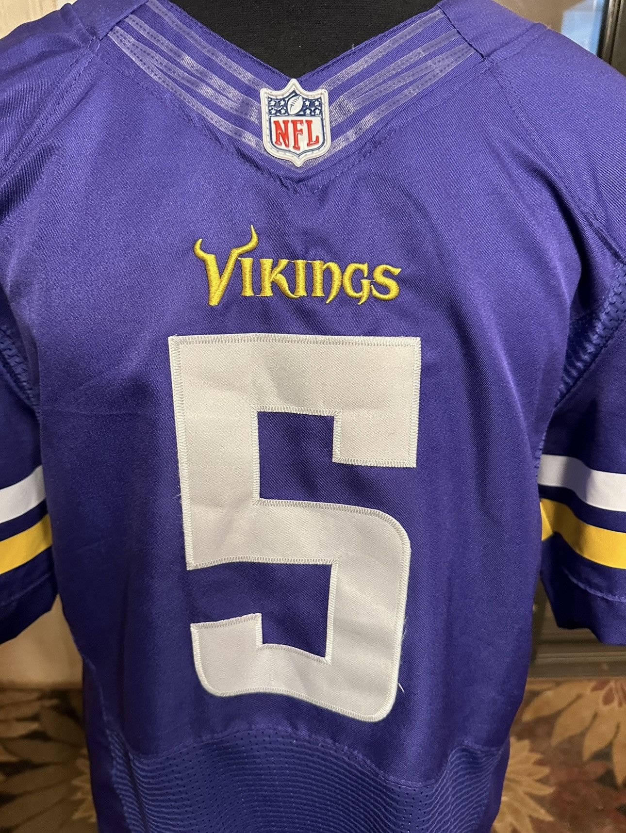 Nike Teddy Bridgewater #5 Minnesota Vikings NFL Nike Men's 44 Size US S / EU 44-46 / 1 - 3 Thumbnail