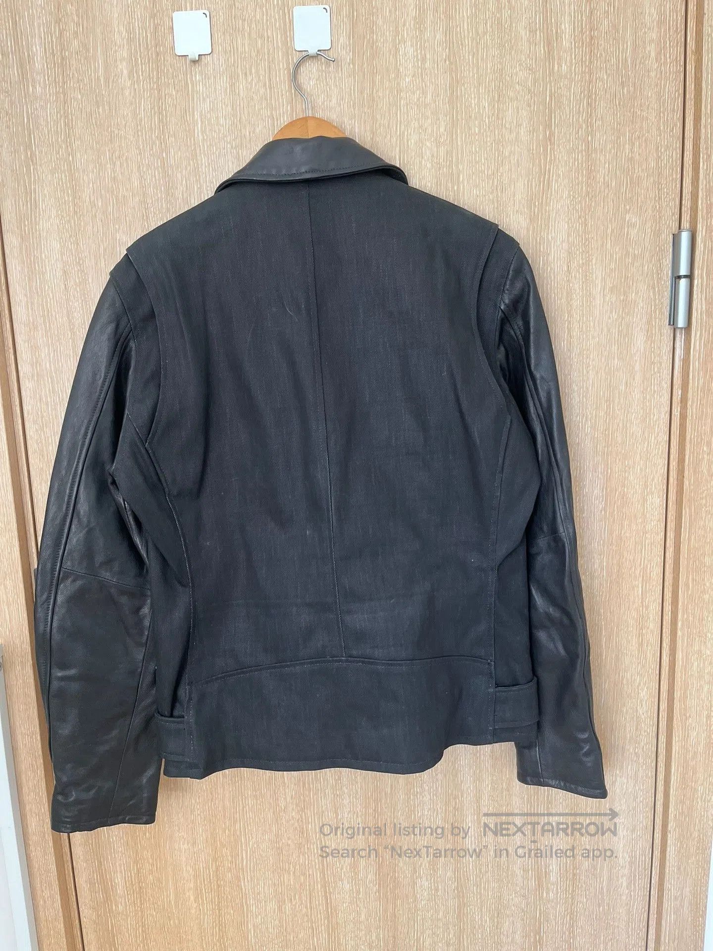 Vintage Vintage J24 Sheepskin Denim Leather Jacket. Size US M / EU 48-50 / 2 - 3 Thumbnail
