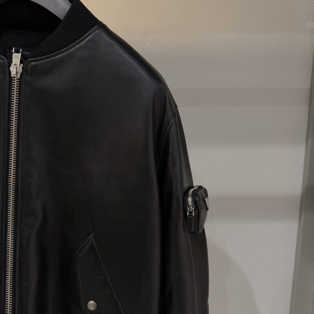 Prada Prada Nappa Leather Bomber Jacket Size US M / EU 48-50 / 2 - 2 Thumbnail