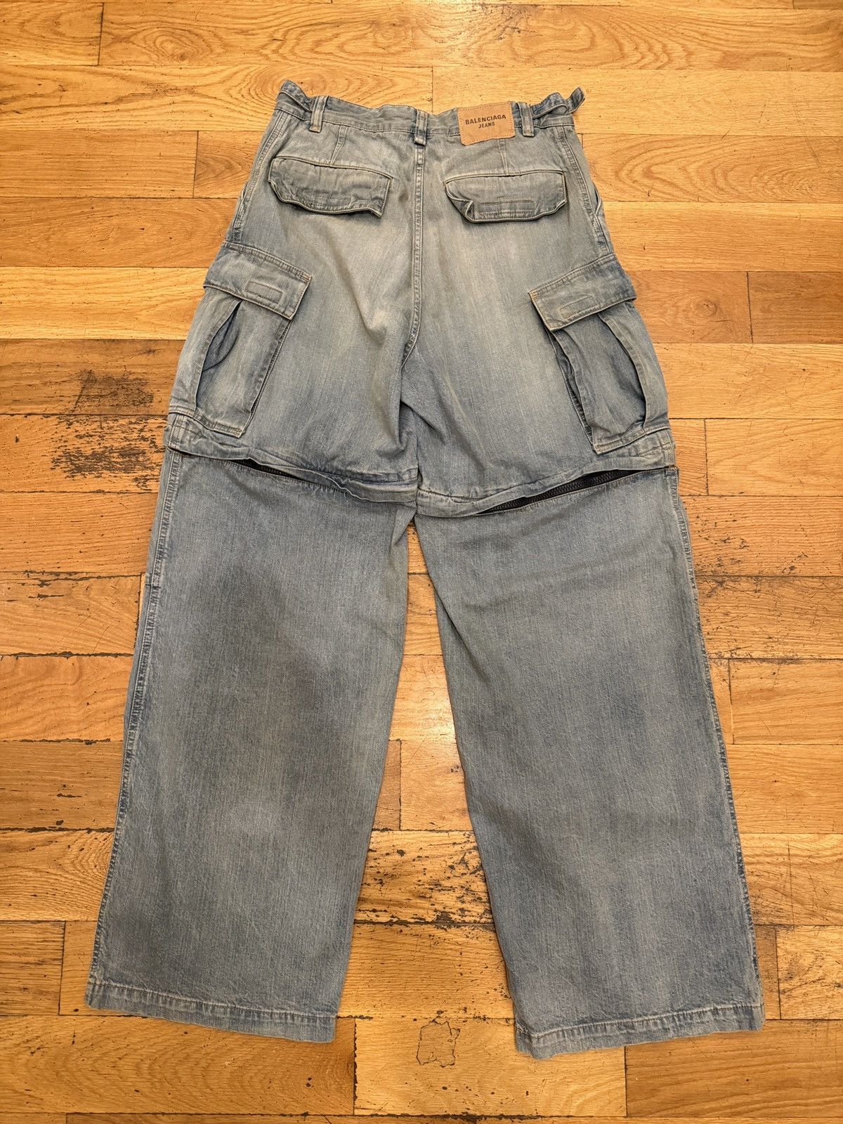 Balenciaga Convertible Cargo Denim Pants Size US 30 / EU 46 - 6 Thumbnail