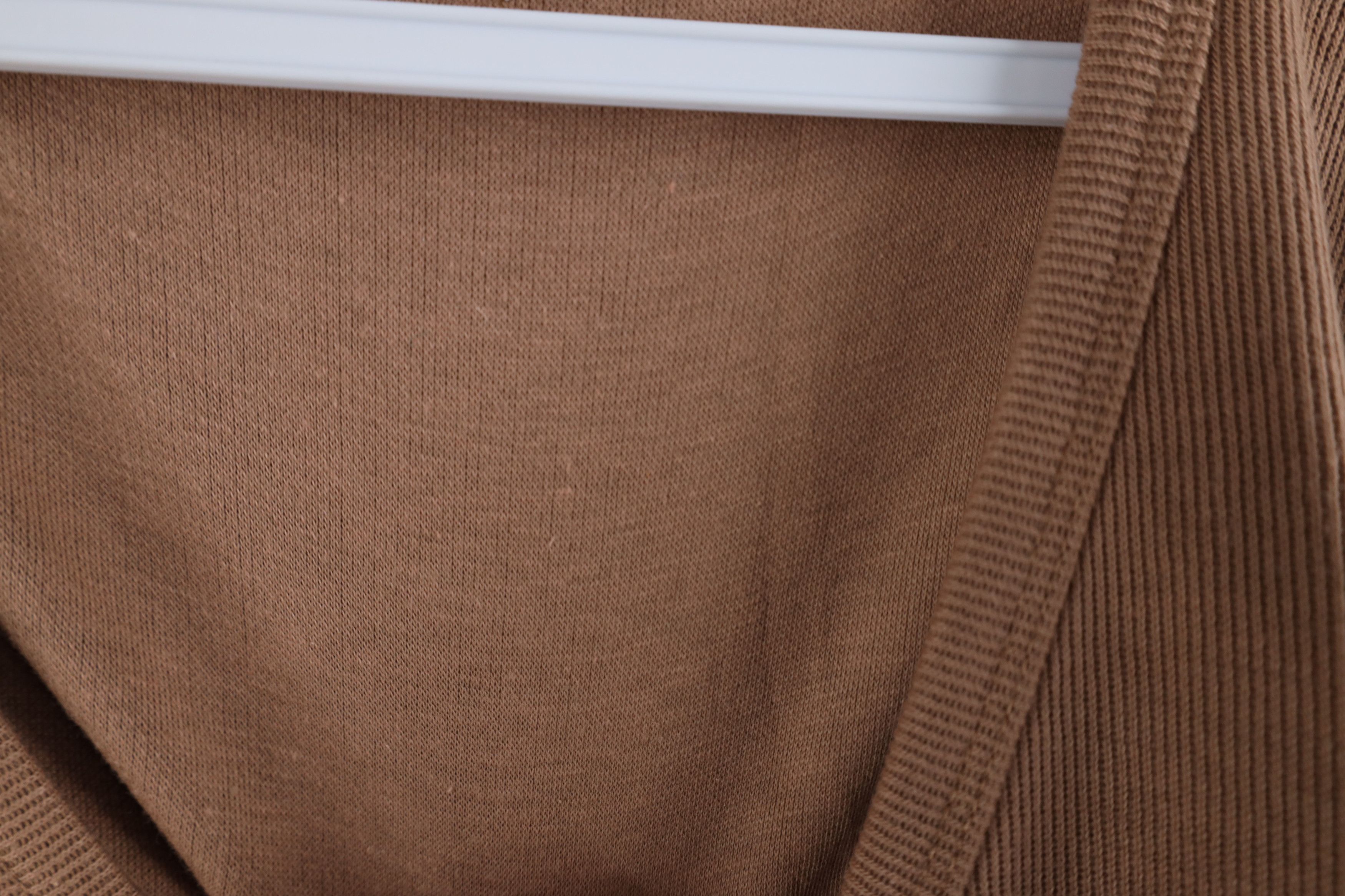 Express × Vintage Vintage 90s Express Baggy Thermal Ribbed Knit T-Shirt Brown Size L / US 10 / IT 46 - 5 Thumbnail