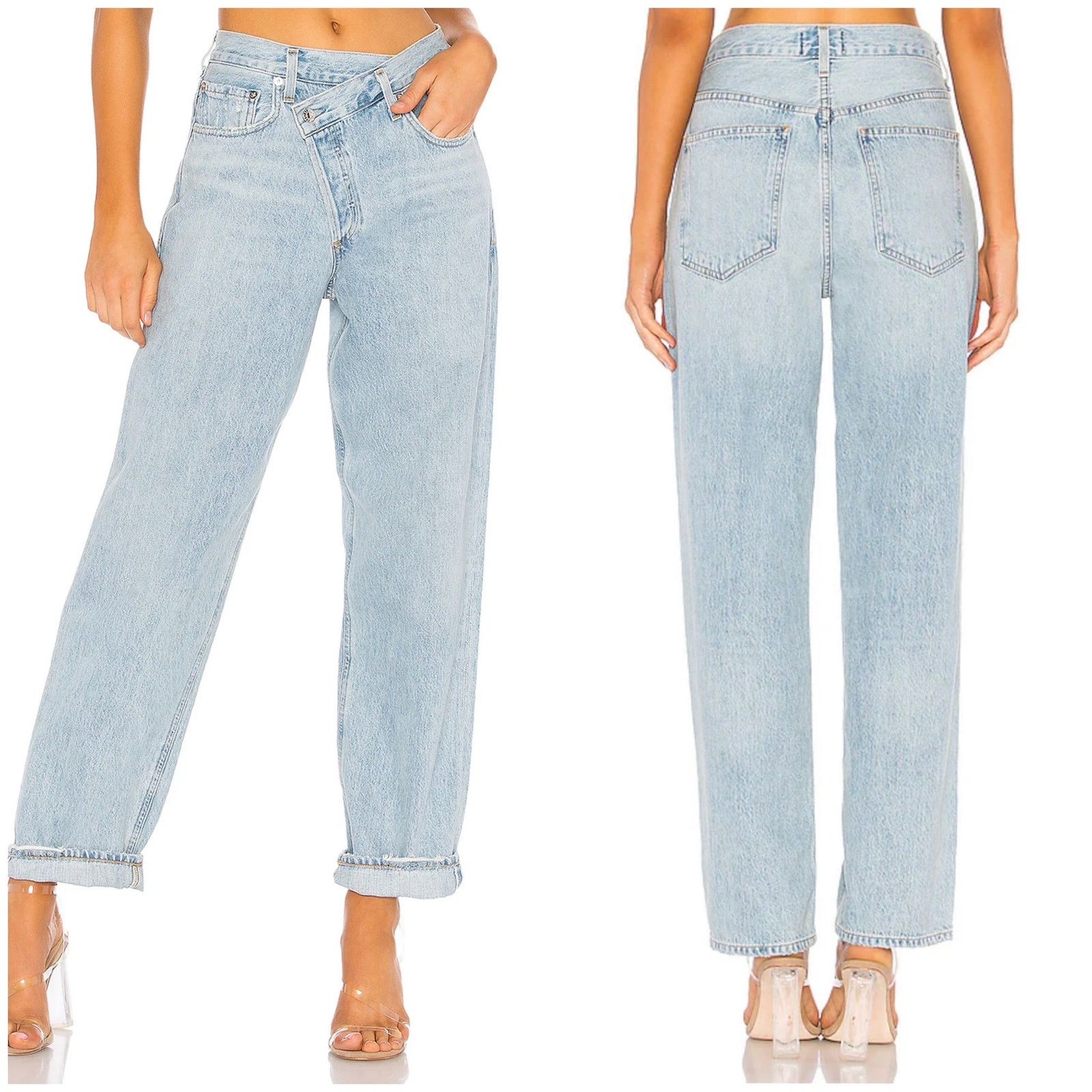 Agolde AGOLDE Criss Cross Upsized Jean Suburbia Size 26" / US 2 / IT 38 - 1 Thumbnail