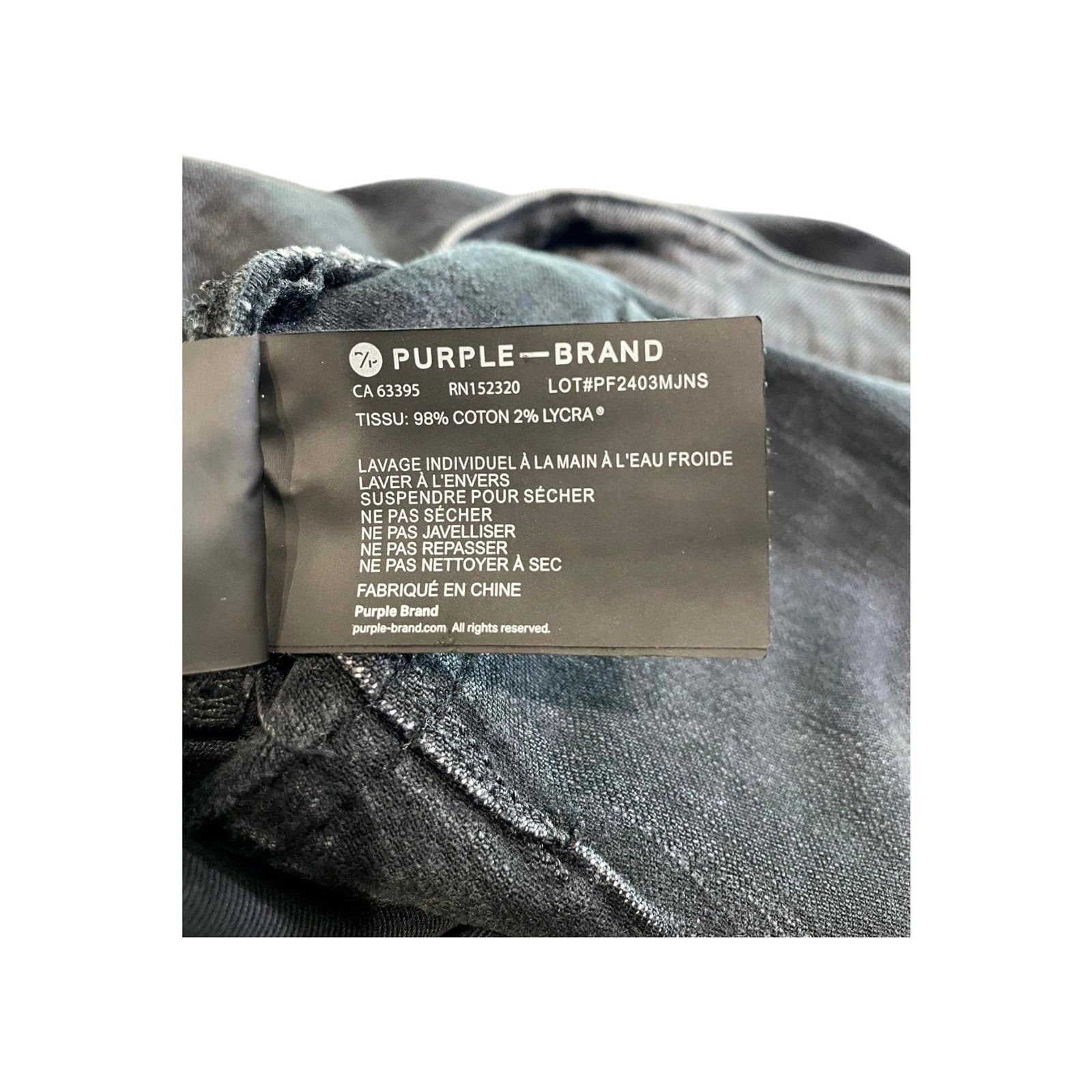 Purple Brand Purple Brand Black Wash Jeans Size US 32 / EU 48 - 8 Thumbnail