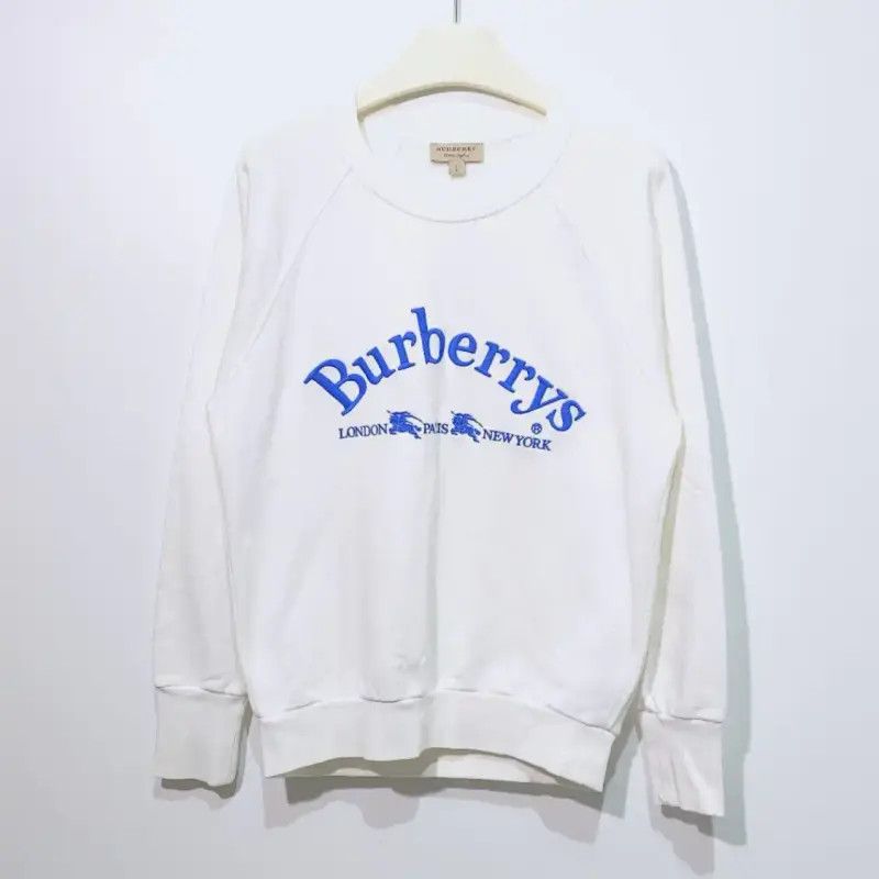 Burberry Burberry White Cotton Women's Sweatshirt Size S / US 4 / IT 40 - 1 Thumbnail