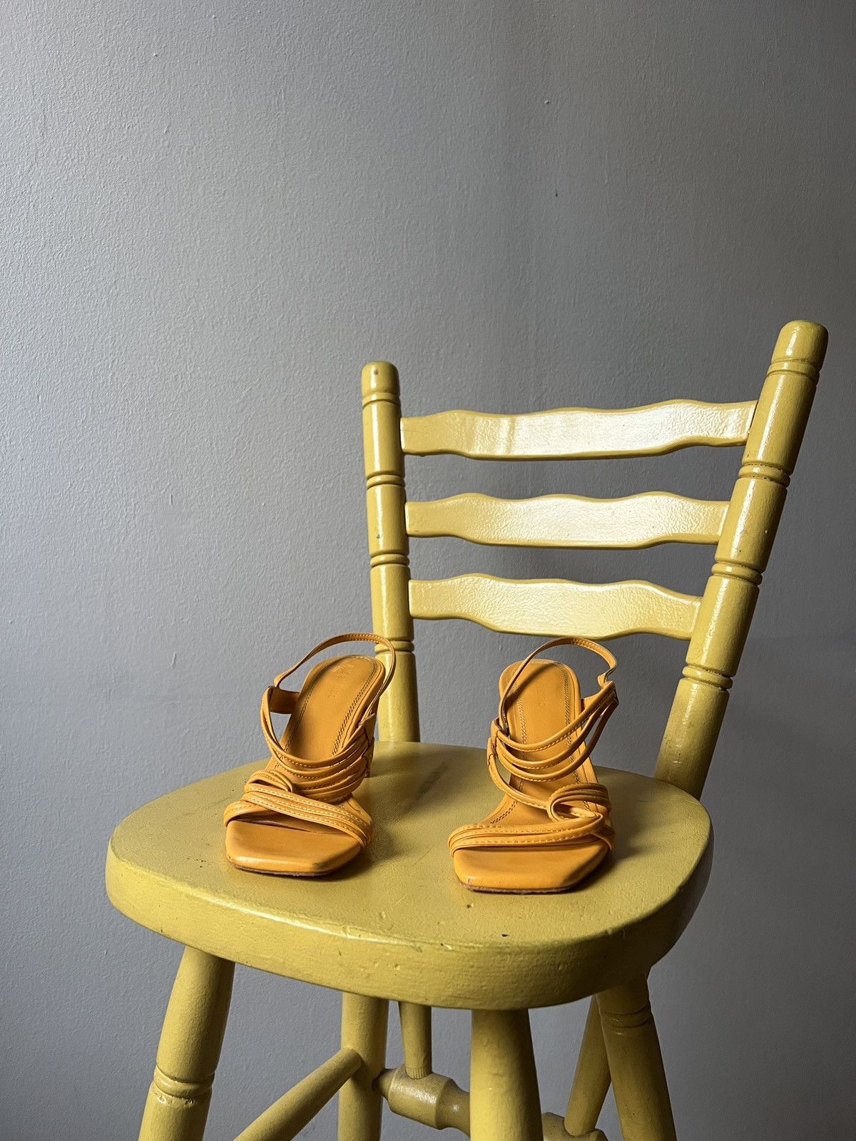 Sandro Sandro Paris Faye Yellow Open Heels Size US 8 / IT 38 - 4 Thumbnail