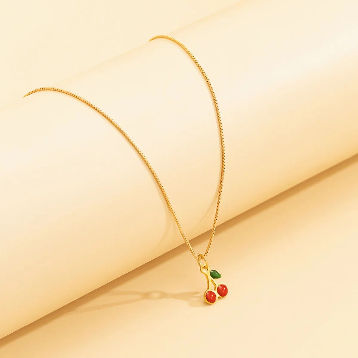 Japanese Brand × Vintage Cherry Pendant Romantic Necklace Size ONE SIZE - 5 Thumbnail