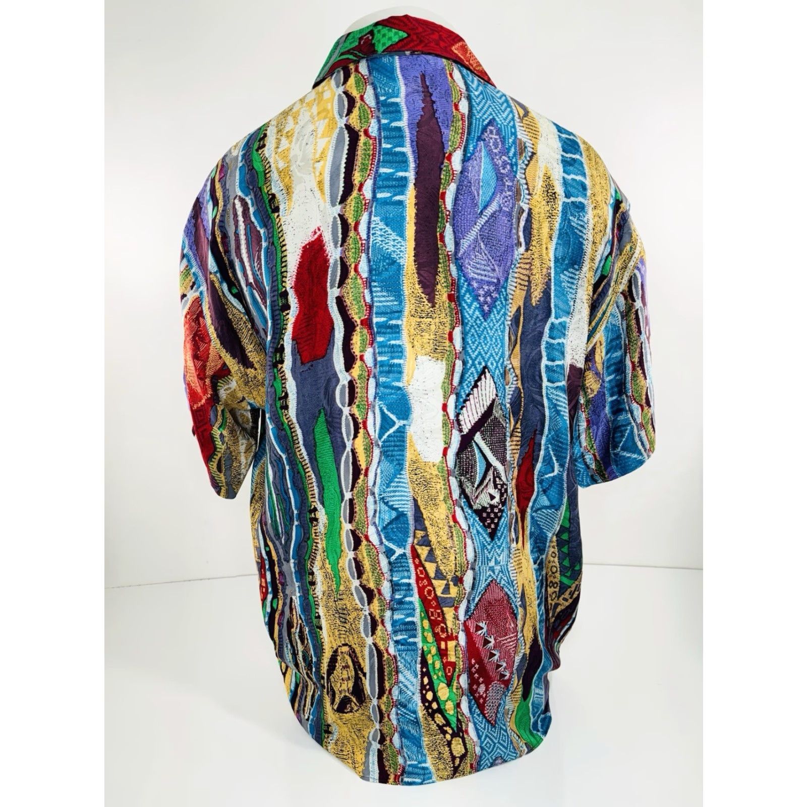 Coogi COOGI ITALY AUSTRALIA SILK Cosby Tundra Print Mens M Shirt Size US L / EU 52-54 / 3 - 4 Thumbnail