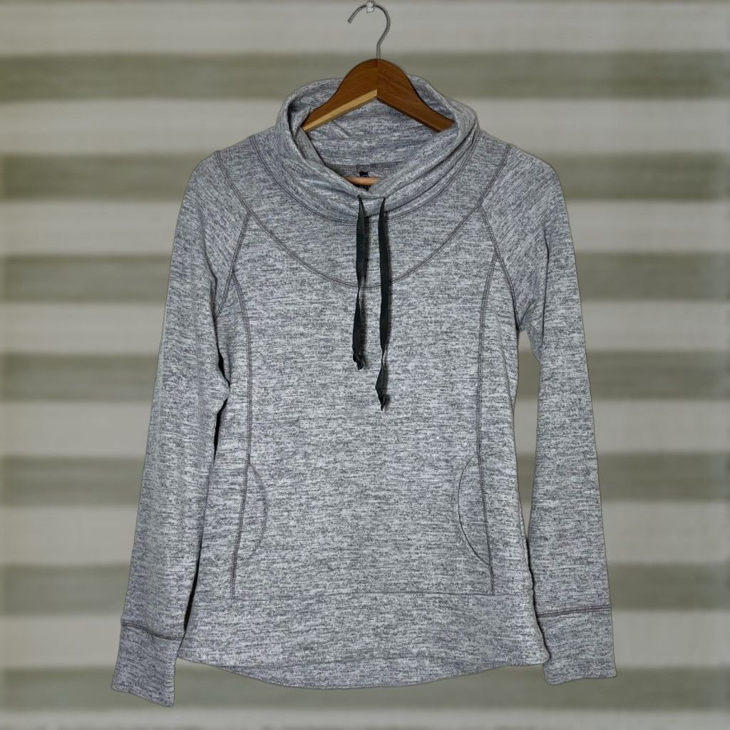 KangaROOS Kuhl Women's Lea Pullover Cowl Neck Kangaroo Pocket Gray Sz S Shirt Womens Pullover Pockets 90s Theme Outdoor Size S / US 4 / IT 40 - 1 Thumbnail