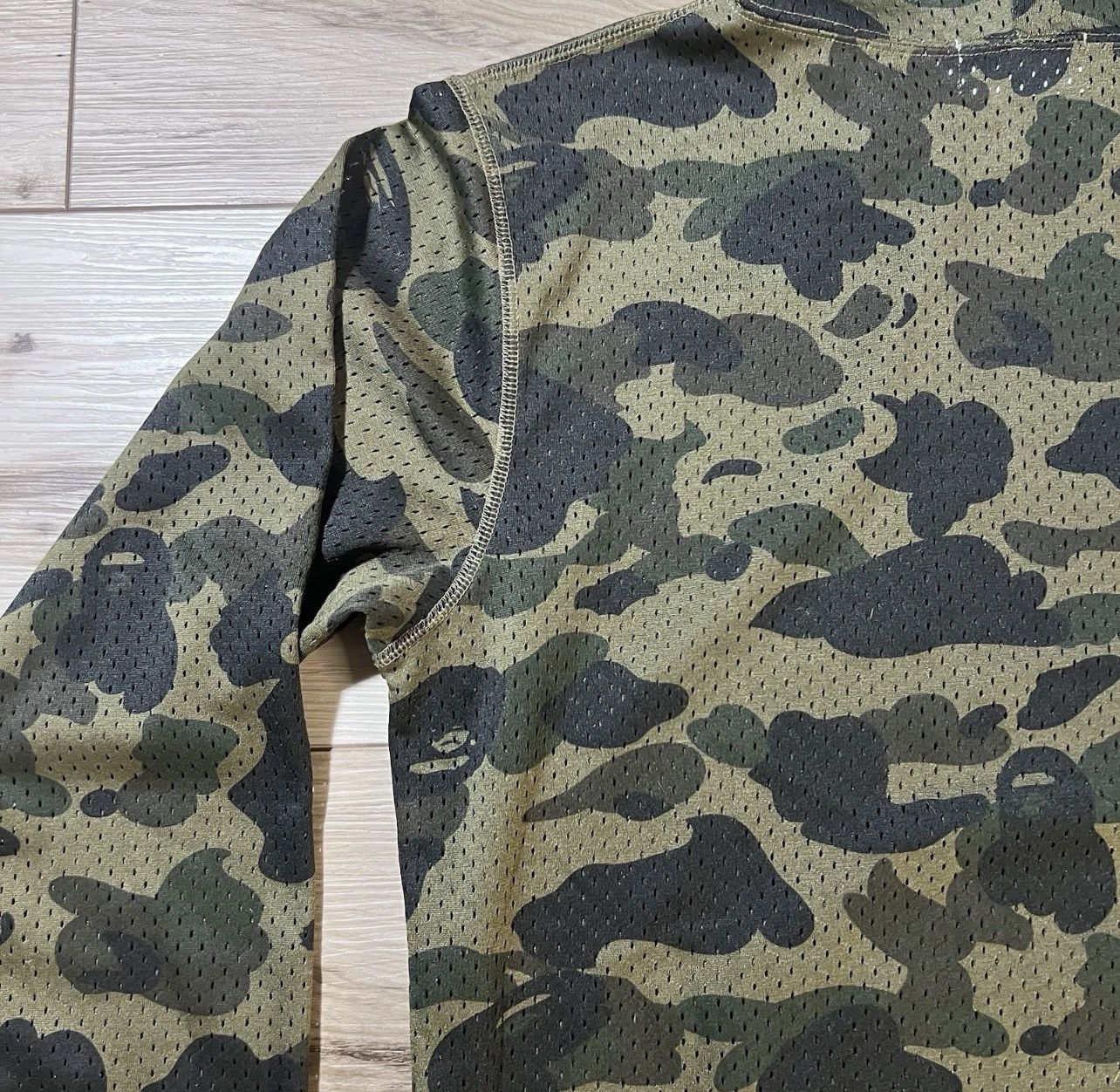 Bape Bape Camo Mesh Pullover Hoodie Size US XL / EU 56 / 4 - 17 Thumbnail