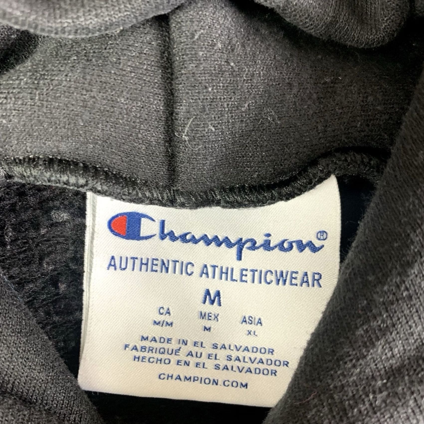 Champion Champion hoodie pullover sweater Men Medium Black solid jersey cotton blend hoodie sweatshirts University Colorado Buffalo stain Size US M / EU 48-50 / 2 - 5 Thumbnail