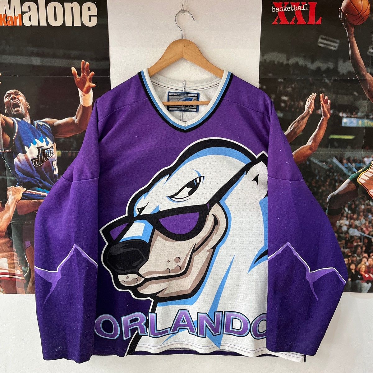 Eddie Bauer Vintage Orlando Solar Bears Early 00’s Bauer Hockey Jersey Size US M / EU 48-50 / 2 - 1 Thumbnail