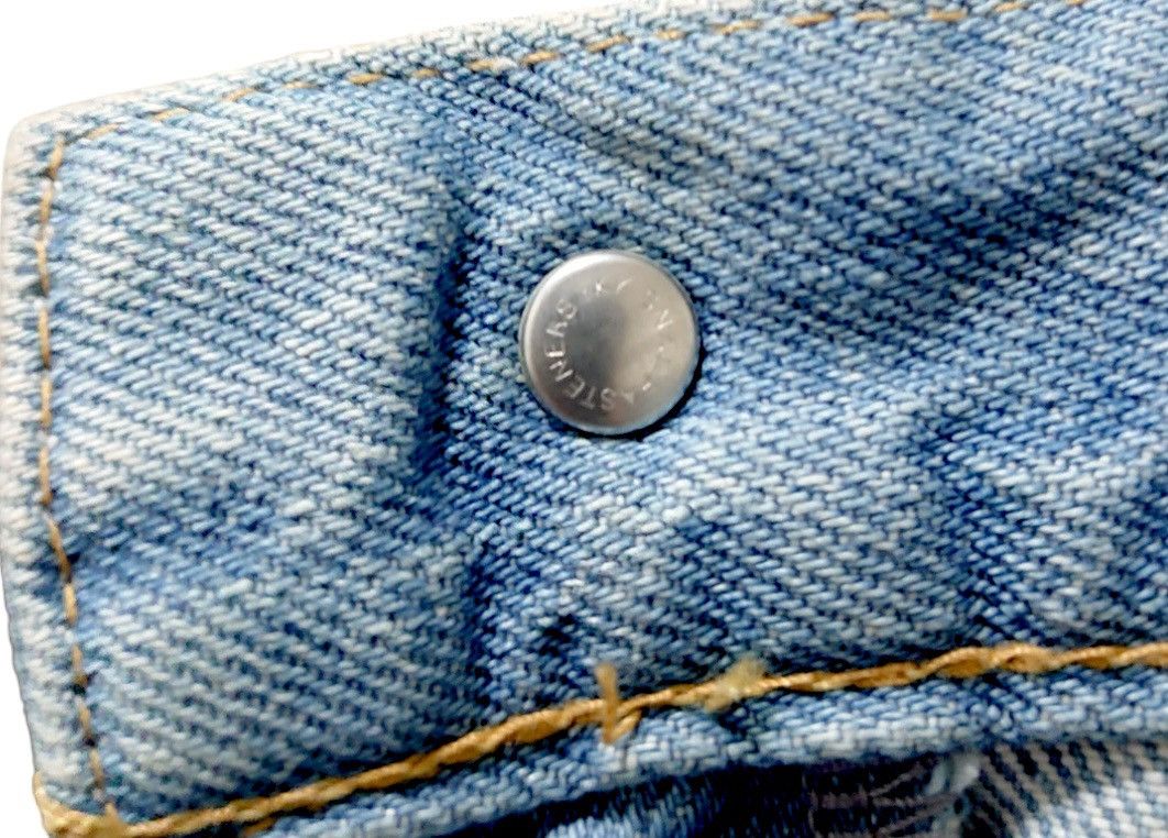 N.Hoolywood N.HOOLYWOOD Trompe L'oeil Patchwork Denim Jeans Size US 31 - 10 Thumbnail