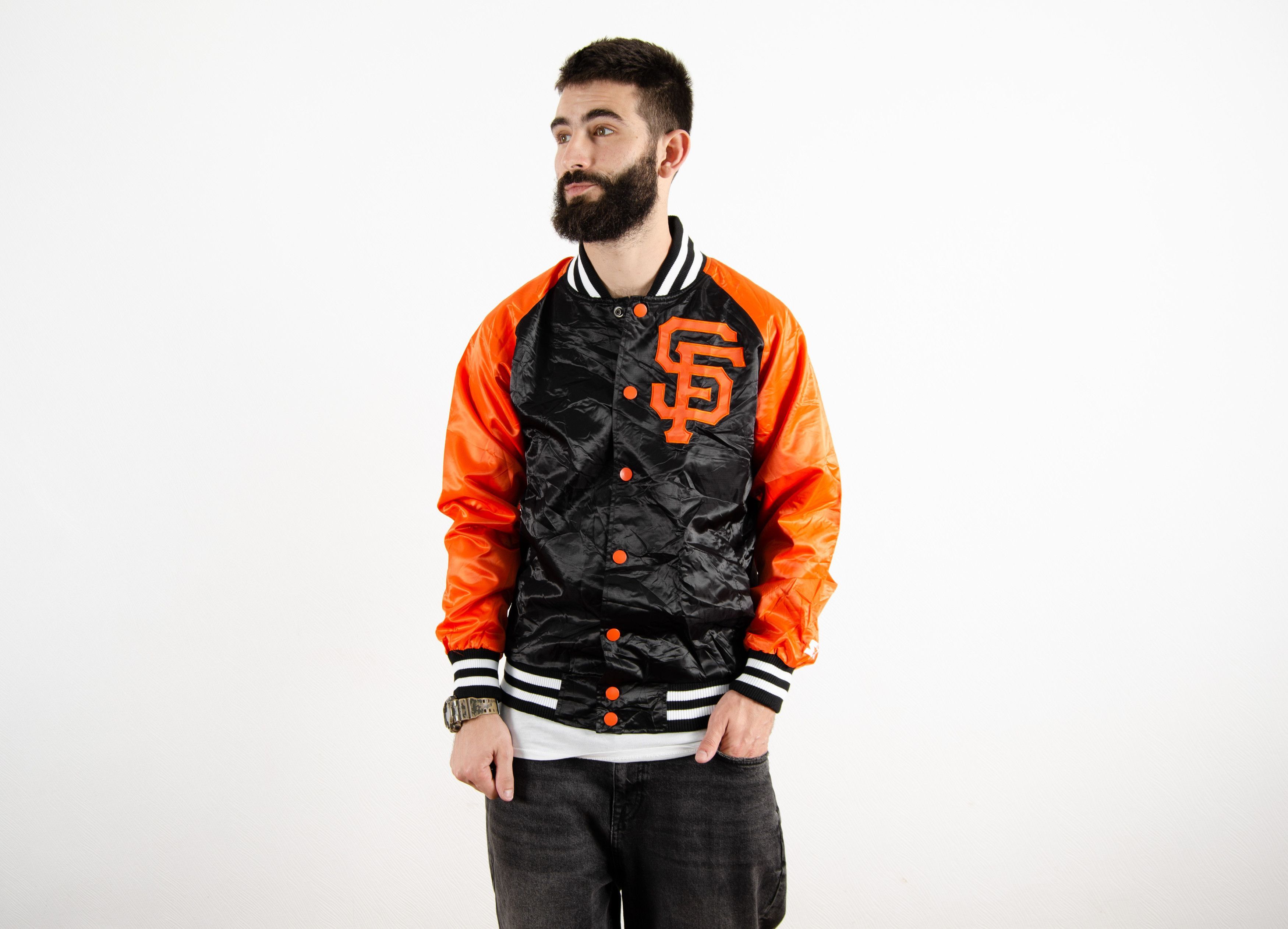 Starter Vintage Starter MLB San Francisco Giants Nylon Bomber Jacket Size US S / EU 44-46 / 1 - 4 Thumbnail