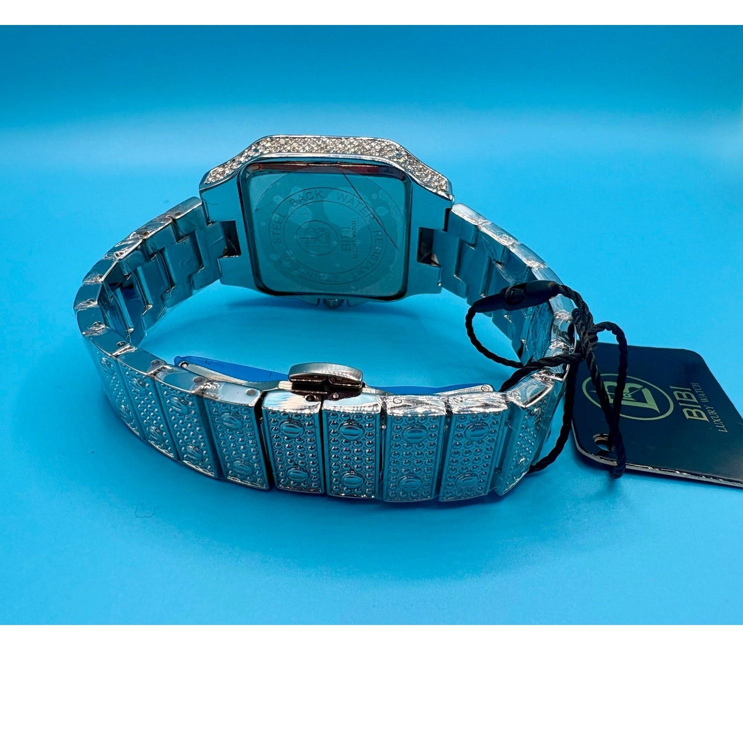 Jewelry NWT 38mm Luxury Bibi Crystal Stainless Steel Watch Size ONE SIZE - 5 Thumbnail