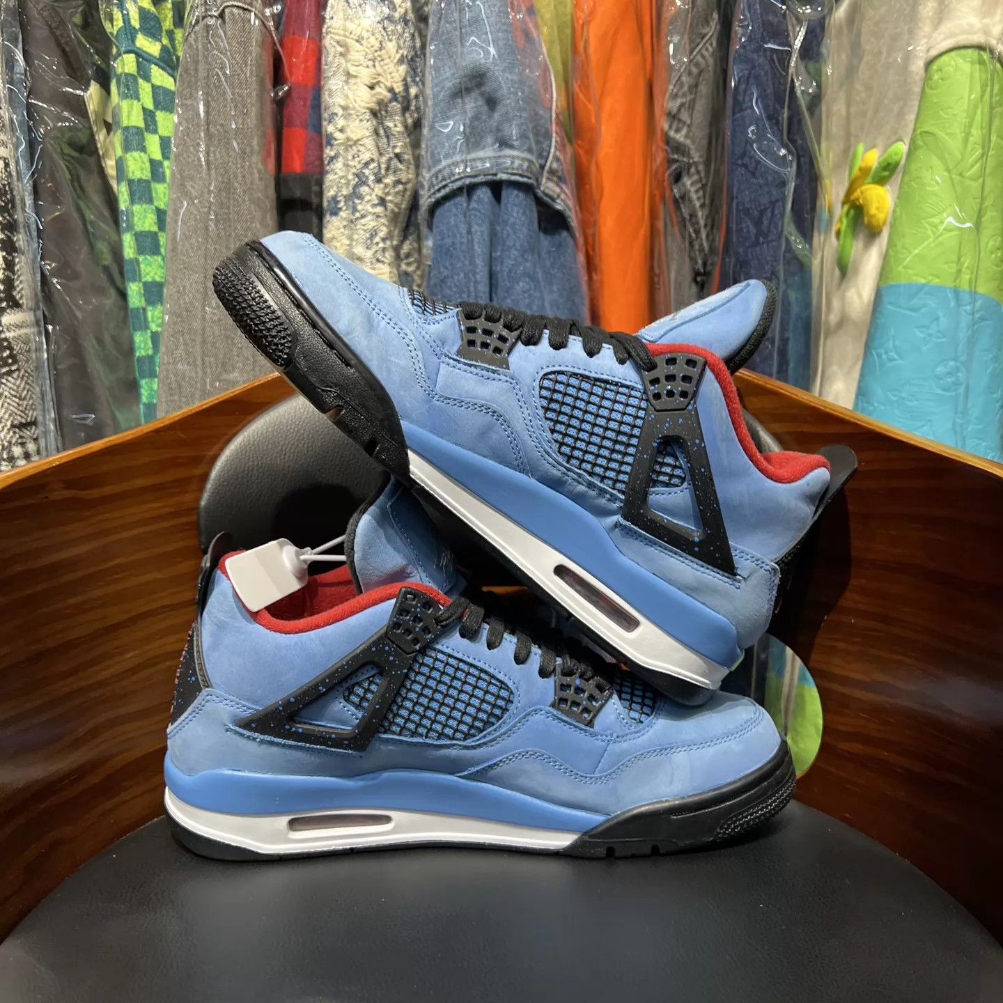 Nike Air Jordan 4 x Travis Scott Glacier Blue Size 43 Size US 10 / EU 43 - 7 Thumbnail