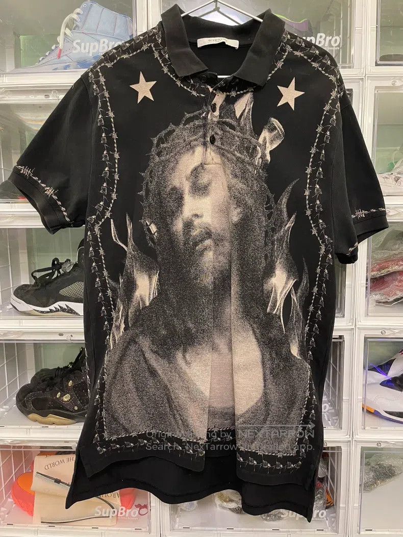 Givenchy Givenchy Jesus Polo Shirt Size US M / EU 48-50 / 2 - 1 Thumbnail