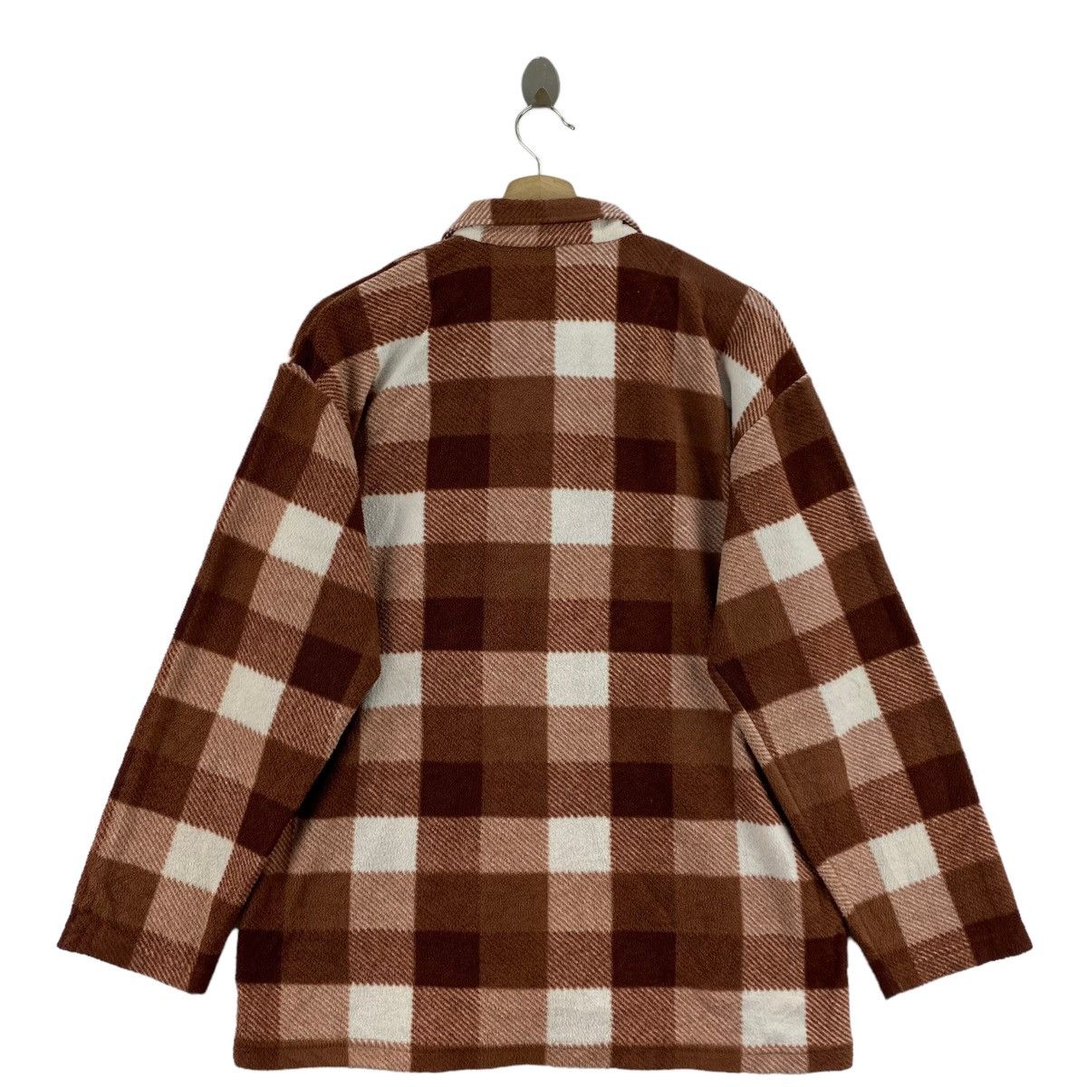 Pierre Balmain × Vintage Vintage PIERRE BALMAIN PARIS Check Tartan Button Up Brown Size US L / EU 52-54 / 3 - 3 Thumbnail