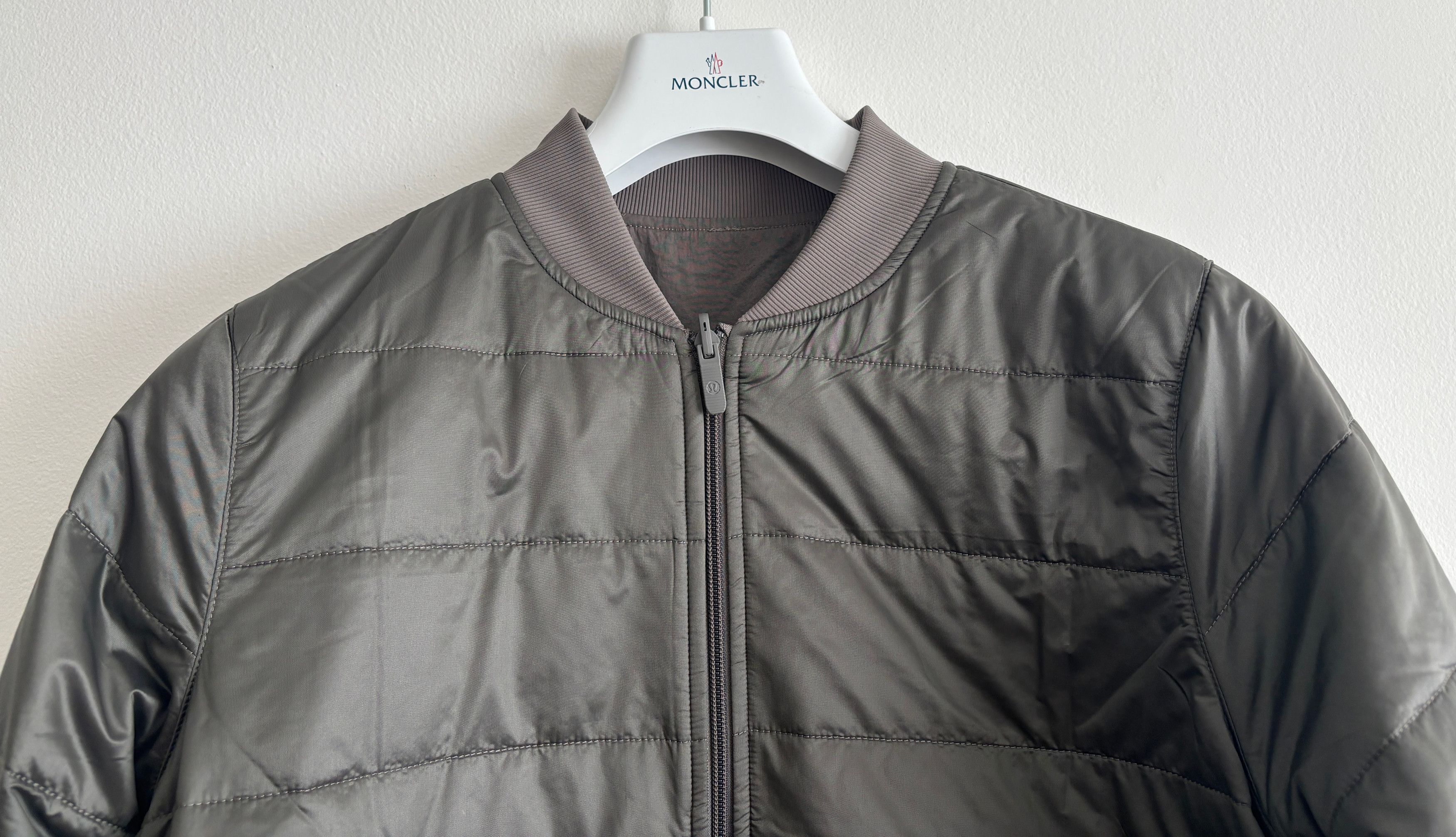 Lululemon Non-stop Bomber Reversible Jacket Olive / Taupe M - L Size M / US 6-8 / IT 42-44 - 8 Thumbnail