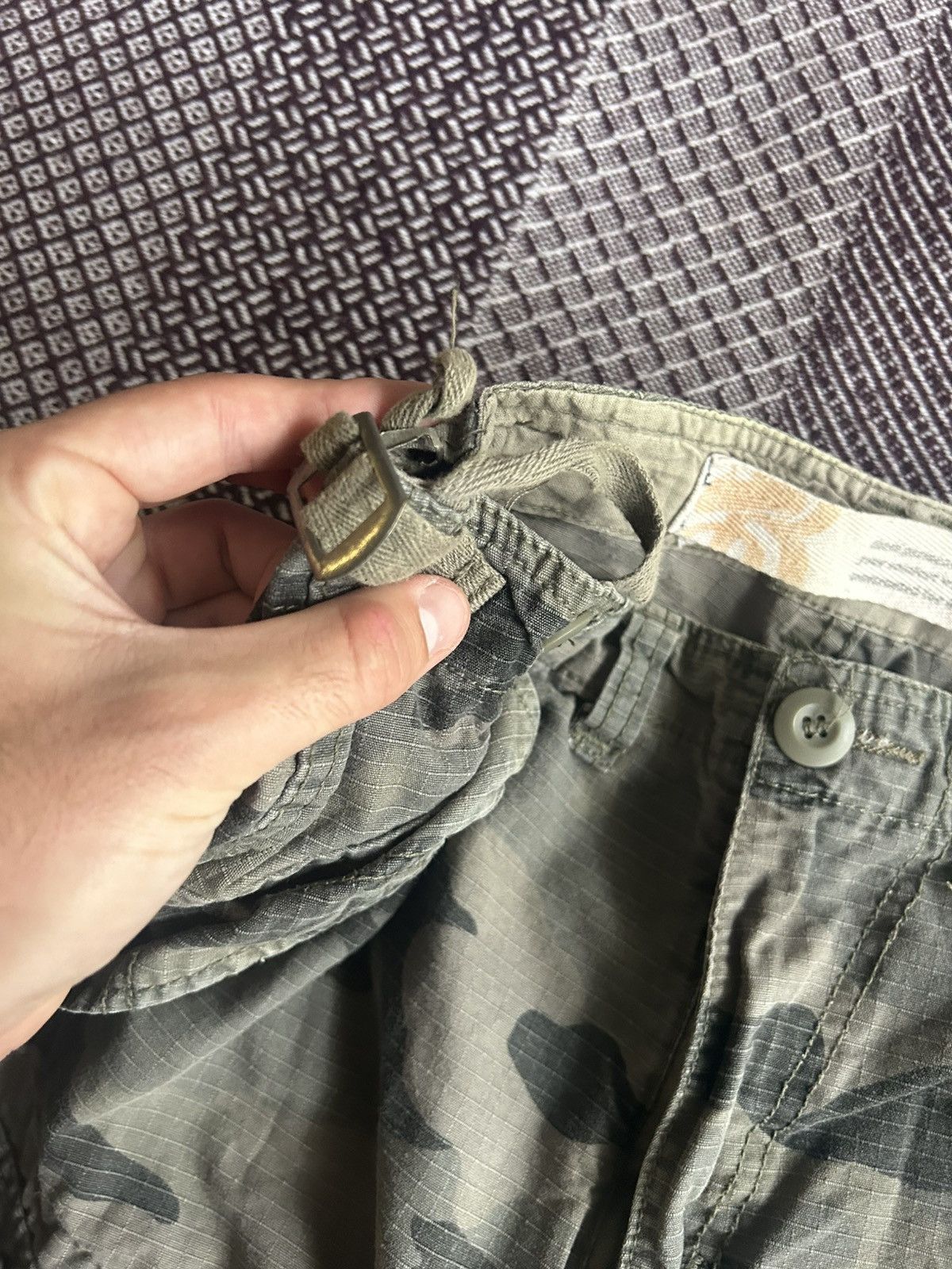Burton Vintage Cargo Camo Shorts Burton Military Style Streetwear Size US 30 / EU 46 - 5 Thumbnail