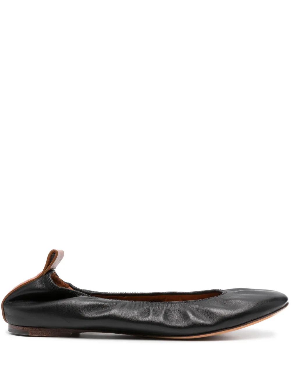 Lanvin o1y0326 Ballet Flats in Black Size US 7 / IT 37 - 1 Thumbnail