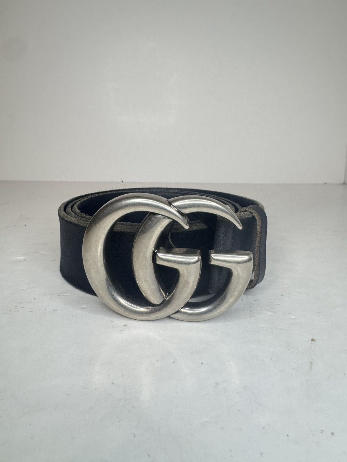 Gucci Gucci Marmont Double G Snakeskin Belt Leather 100/40 Mens Size 40 - 1 Thumbnail