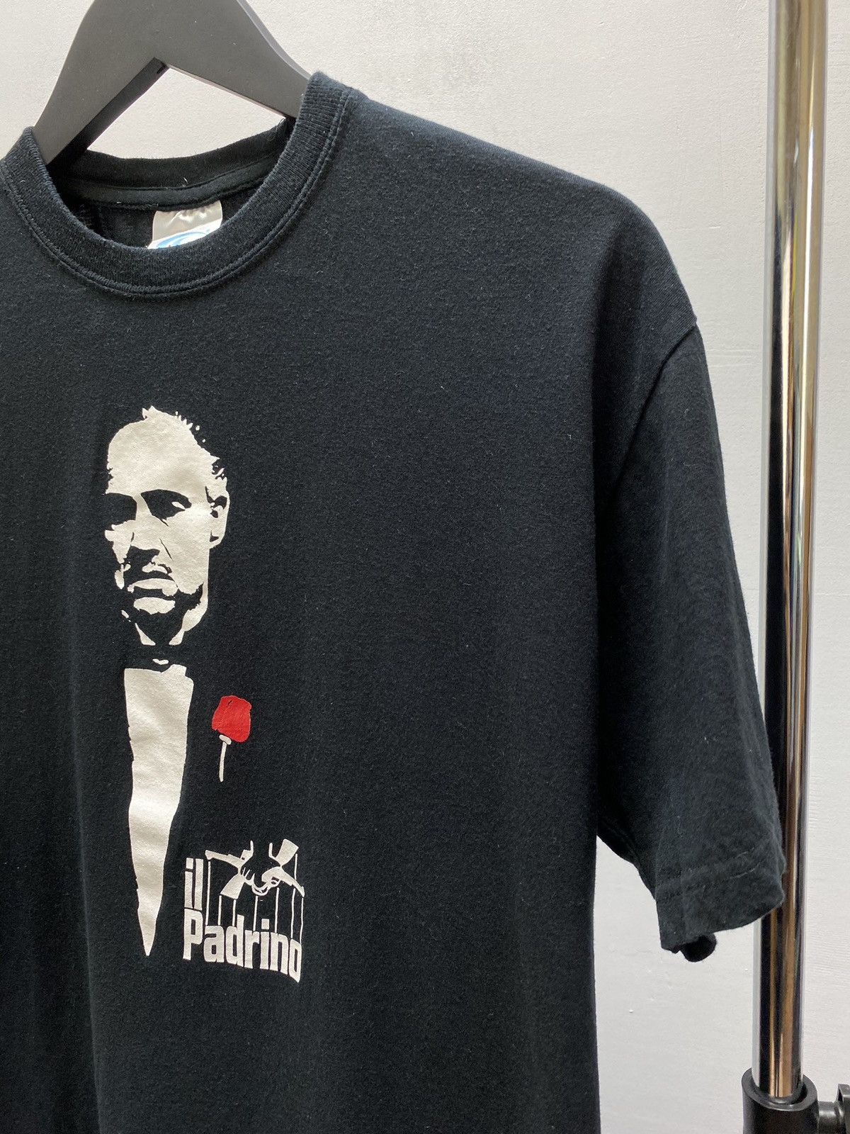 Vintage The Godfather Sicilia il Padrino Sona ia Movie T Shirt Size US XL / EU 56 / 4 - 6 Thumbnail