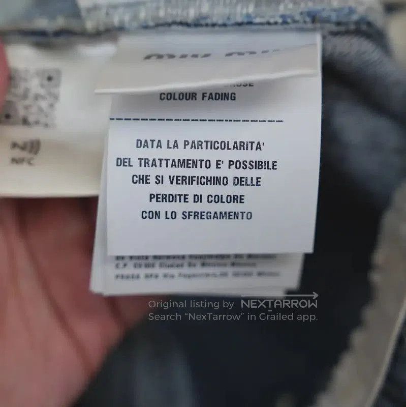 Miu Miu Miu Miu Blue Denim Logo Jeans for Women . Size 23" - 6 Thumbnail