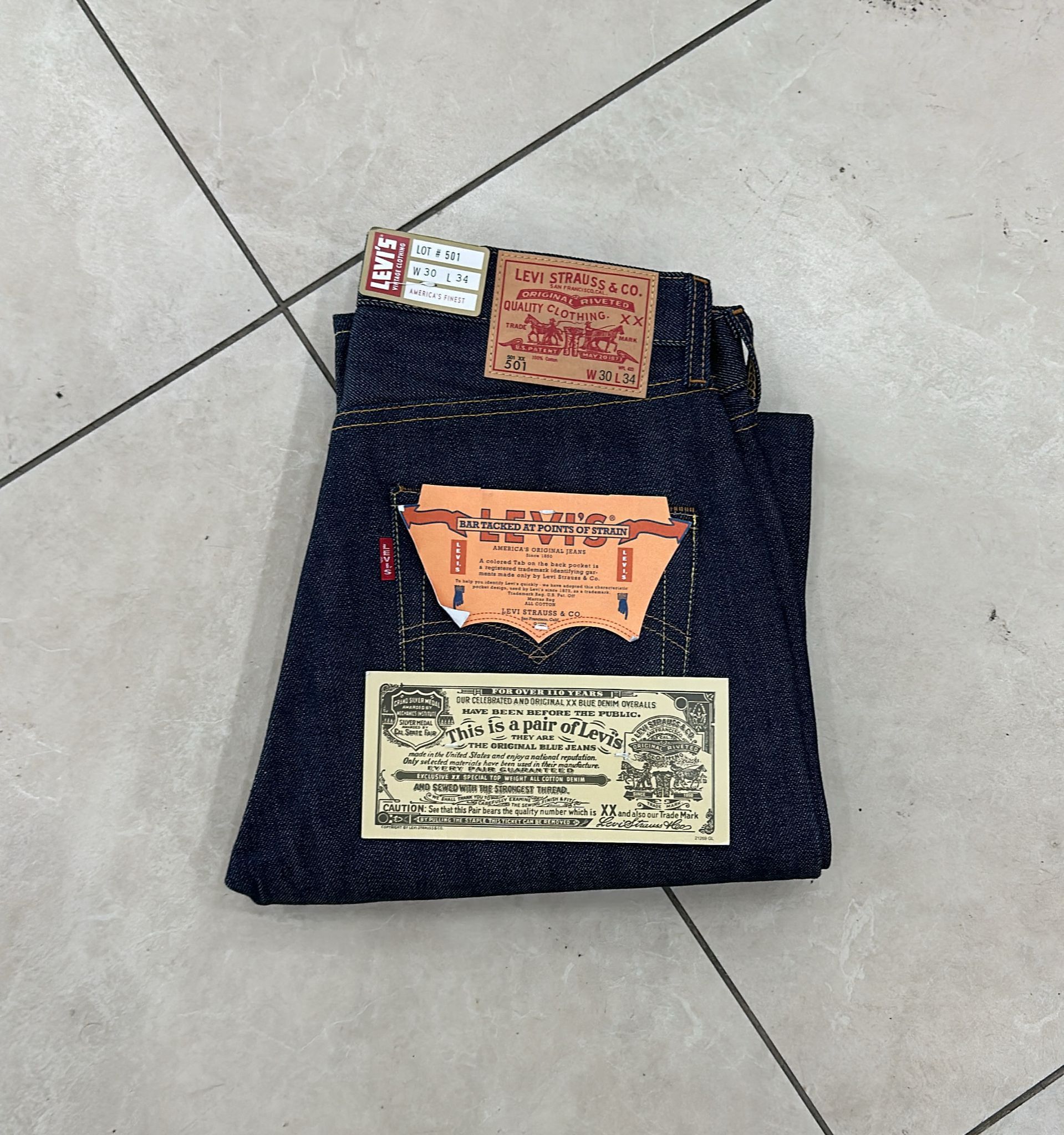 Levi's Vintage Clothing LVC Levi's Vintage Clothing 1966 501XX BigE Selvedge Jeans Size US 30 / EU 46 - 1 Thumbnail