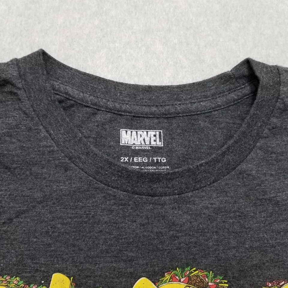 Other Deadpool Shirt Mens 2XL Gray Short Sleeve Tacos Marvel Size US XXL / EU 58 / 5 - 5 Thumbnail