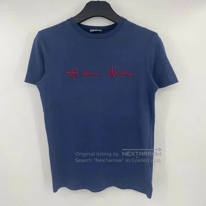 Other Dior Men's Navy Blue Cotton T-Shirt . Size US XS / EU 42 / 0 - 1 Thumbnail