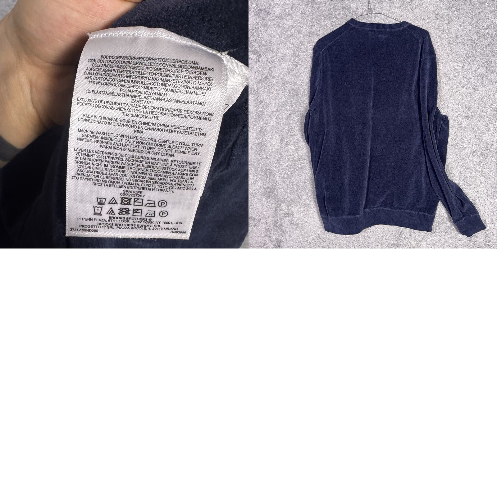 Brooks Brothers Brooks Brothers Sweatshirt Mens 2XL XXL Crewneck Pullover Fleece Suede Sweater Blue Cotton Polyester Fabric Fleece Regular Knit Pullover Mens Size US XXL / EU 58 / 5 - 8 Thumbnail