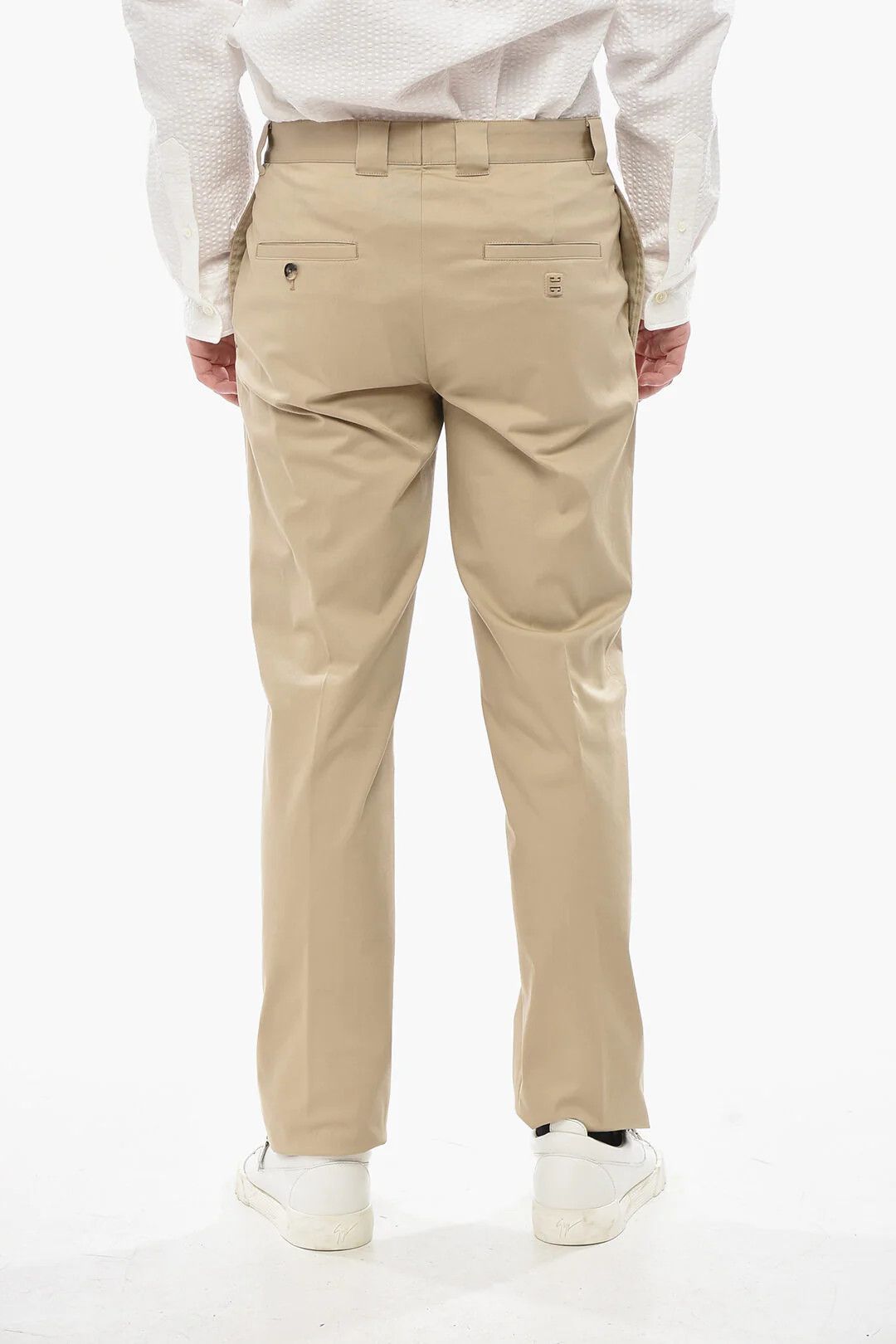 Givenchy og1mm0326 Stretch Cotton Chino Pant in Beige Size US 34 / EU 50 - 2 Thumbnail