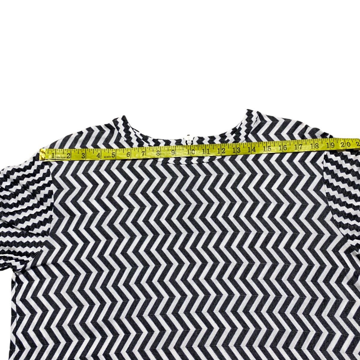 CABANE de ZUCCa Cabane De Zucca Black White Zigzag patern Blouses Size M / US 6-8 / IT 42-44 - 16 Thumbnail