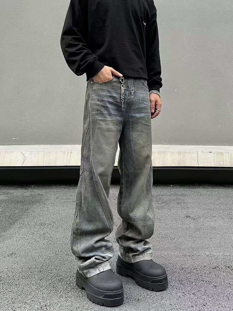 Japanese Brand × Jean High Street Washed and Aged Dirty Dyed Jeans Size US 30 / EU 46 - 7 Thumbnail