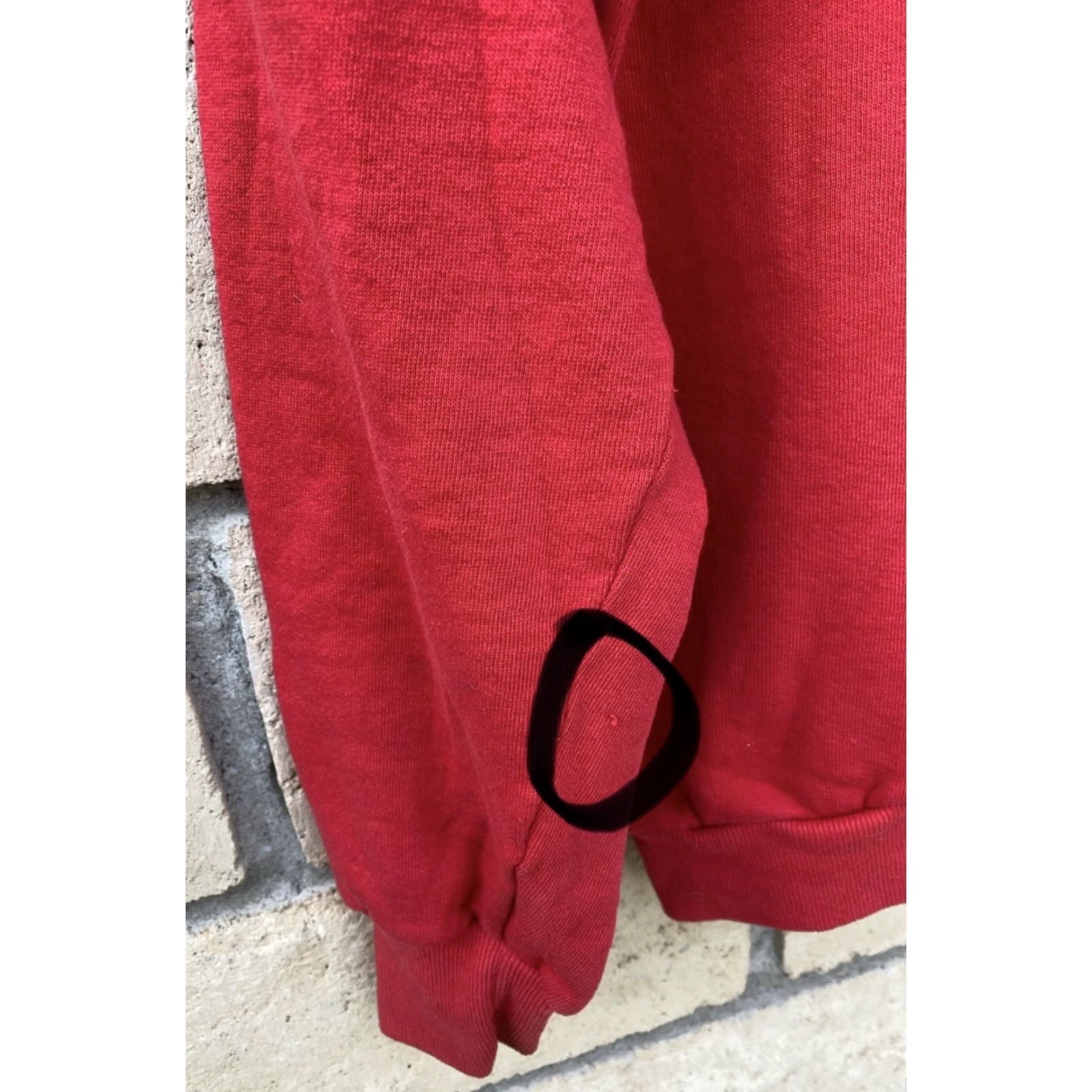 Jerzees VINTAGE Im Still In Kindergarten And Loving It Raglan Sweatshirt Worn Distressed Mens L Red Jerzees Graphic Print Cotton Blend Pullover Long Sleeve Size US L / EU 52-54 / 3 - 6 Thumbnail