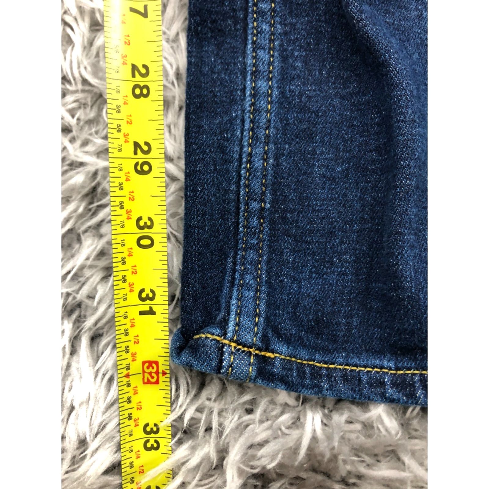 Vintage Five Four Straight Jeans Mens 36 Dark Wash Blue 5-Pocket Denim Regular Rise Mid 36 in Inseam 33 in Brand Five Four Jeans Size US 36 / EU 52 - 3 Thumbnail