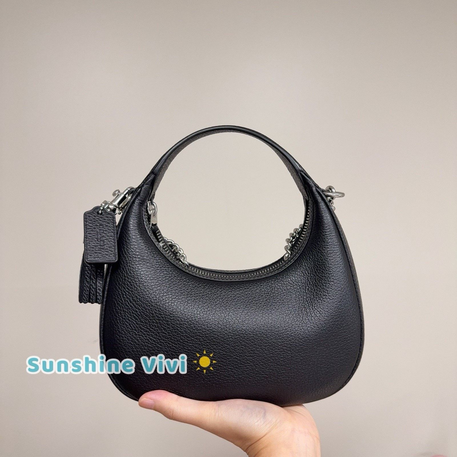 Coach NWT COACH Carmen Mini Crossbody Leather CT774 bag Black Size ONE SIZE - 2 Thumbnail