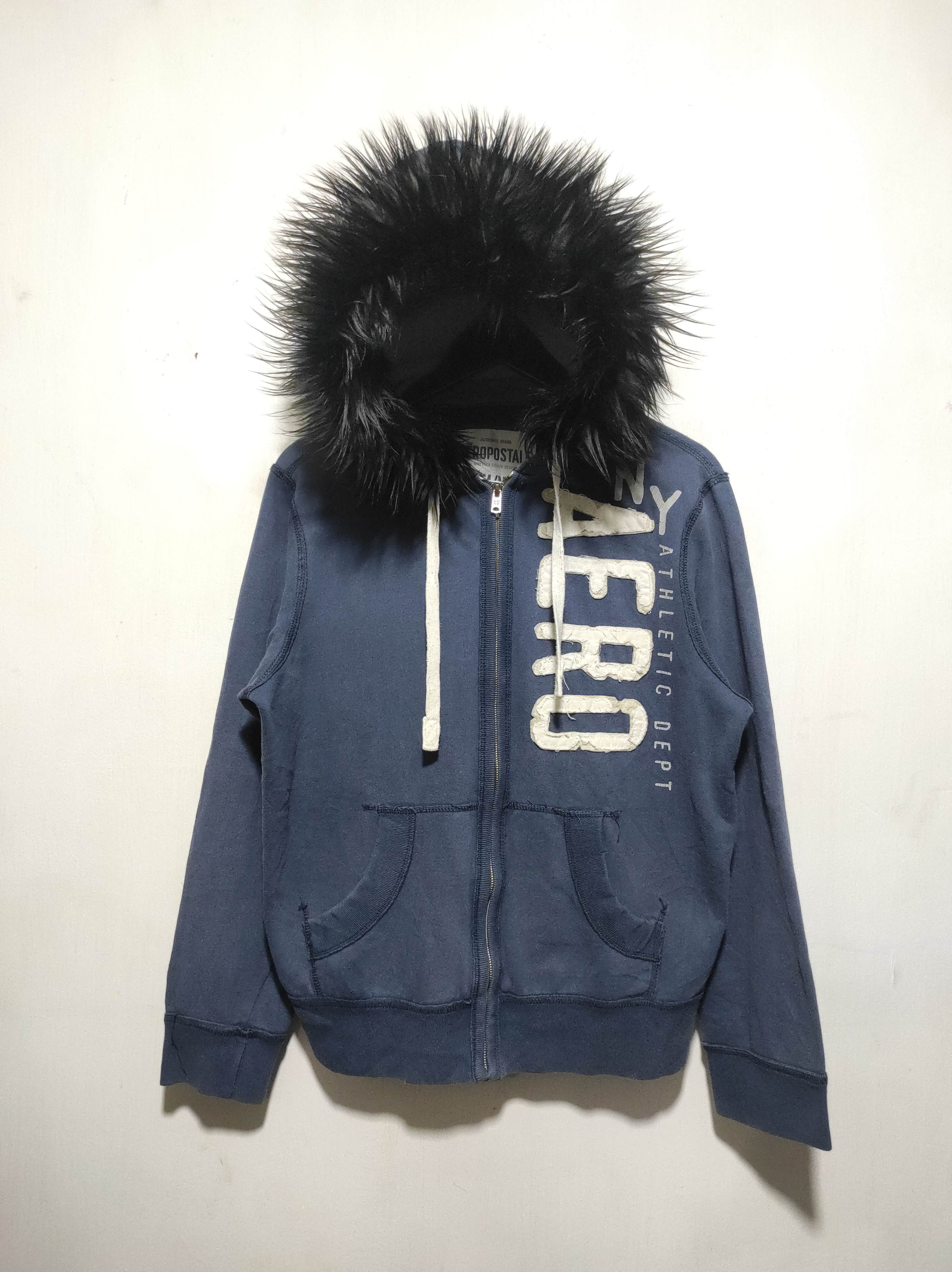 Aeropostale Aeroplane zip fur hoodie ifsix LGB style Size US M / EU 48-50 / 2 - 2 Thumbnail