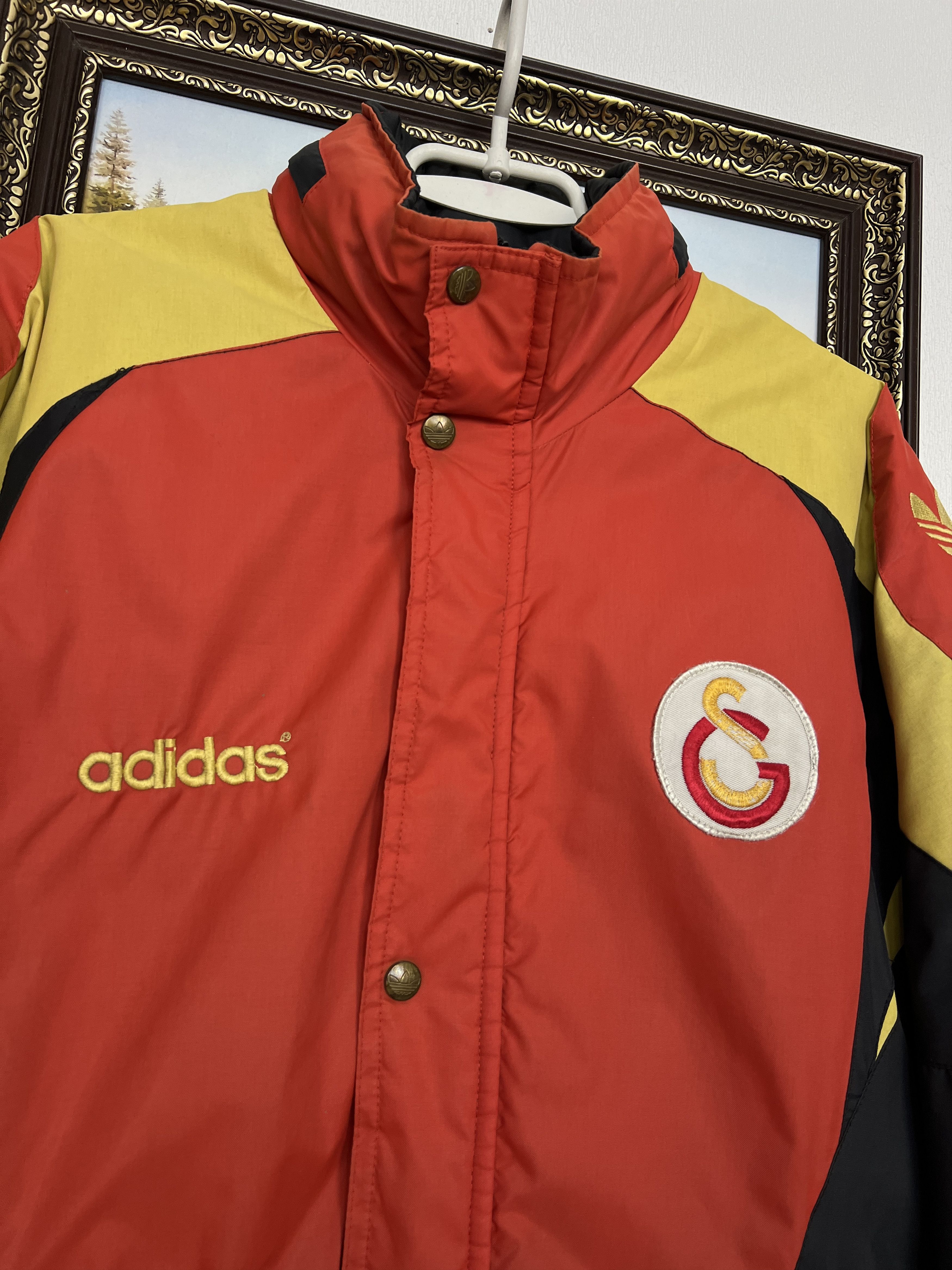 Adidas Vintage 90's Galatasaray Football Padded Jacket Soccer Rare Size US XL / EU 56 / 4 - 3 Thumbnail
