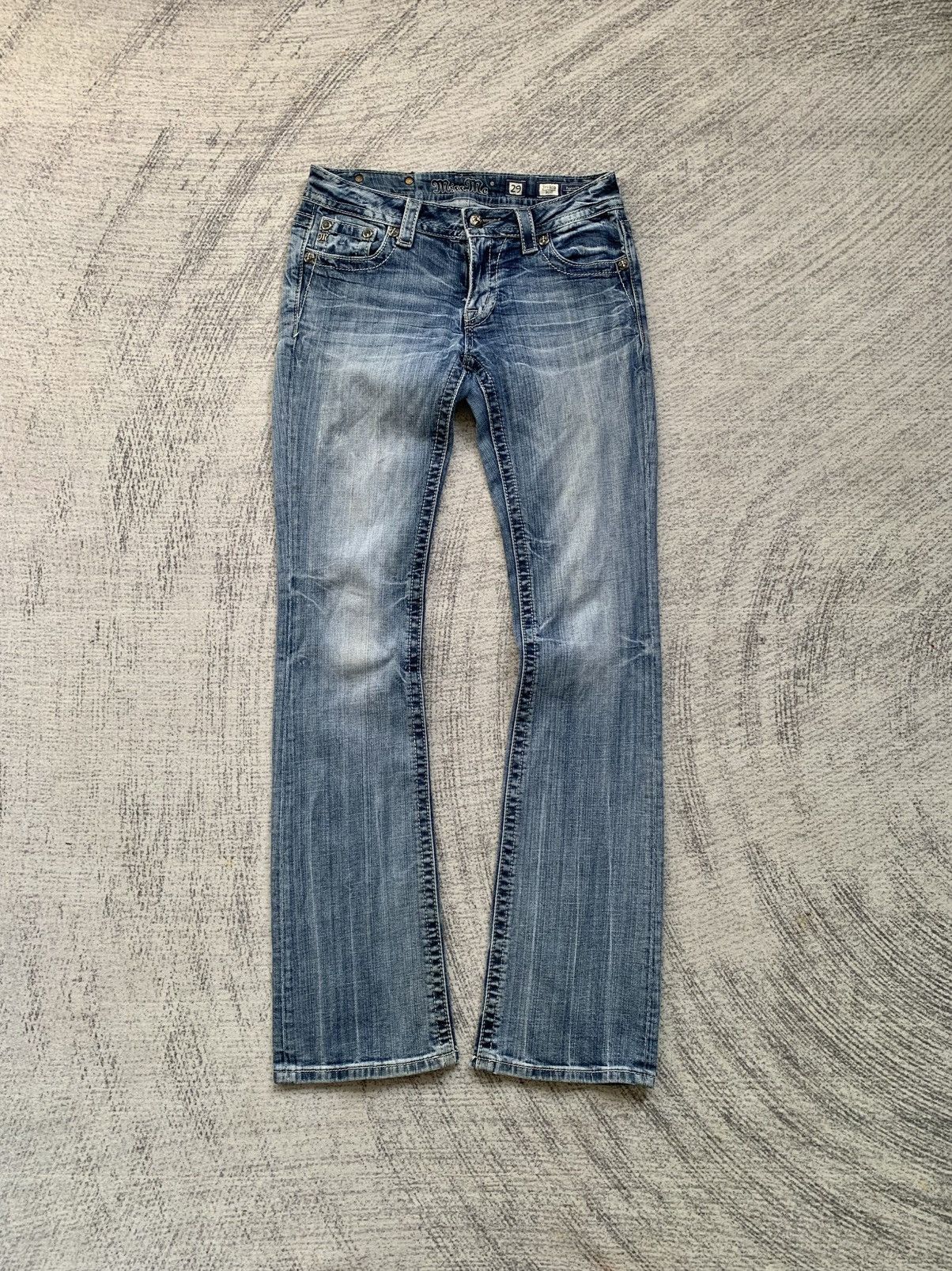 Hysteric Glamour × Miss Me × Rock Revival Miss Me Bootcut Chrome Heart Inspired Jeans Size 30" / US 8 / IT 44 - 1 Thumbnail