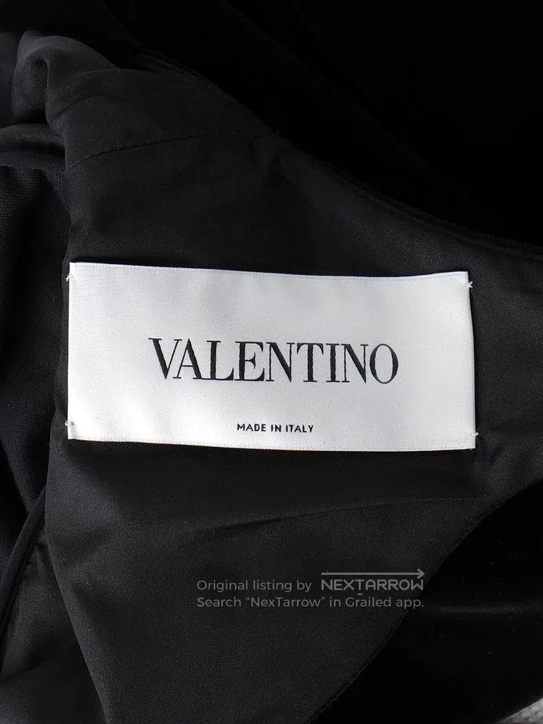 Valentino Valentino Silk velvet bow large open back dress dress Size S / US 4 / IT 40 - 4 Thumbnail