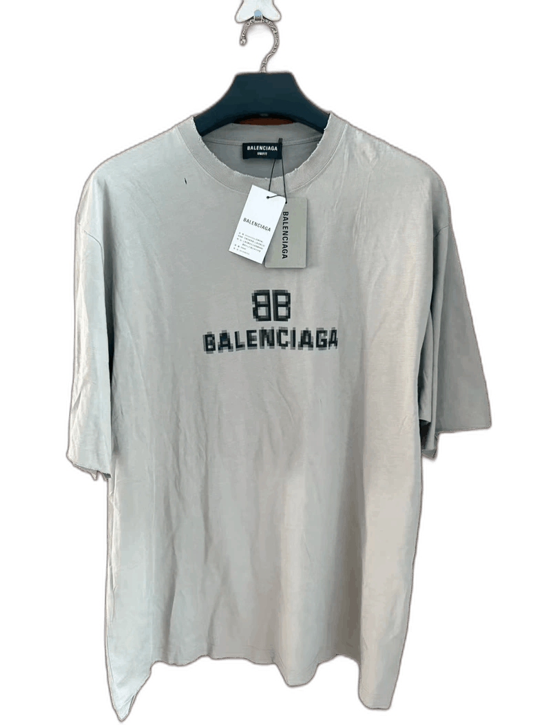 Balenciaga balenciaga gray short sleeve tee Size US XS / EU 42 / 0 - 1 Thumbnail